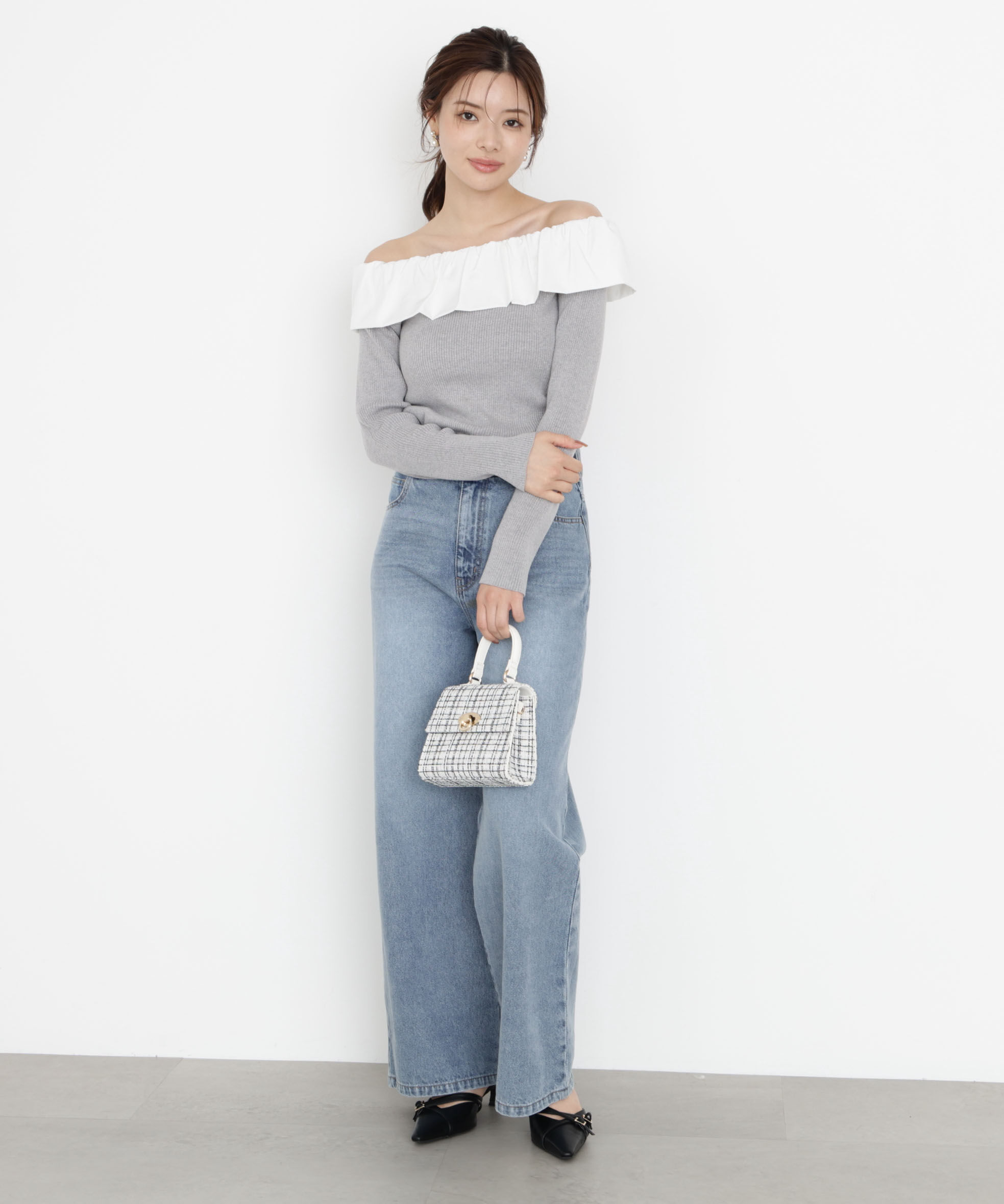 PROPORTION BODY DRESSING「ワイドデニムパンツ」|その他|