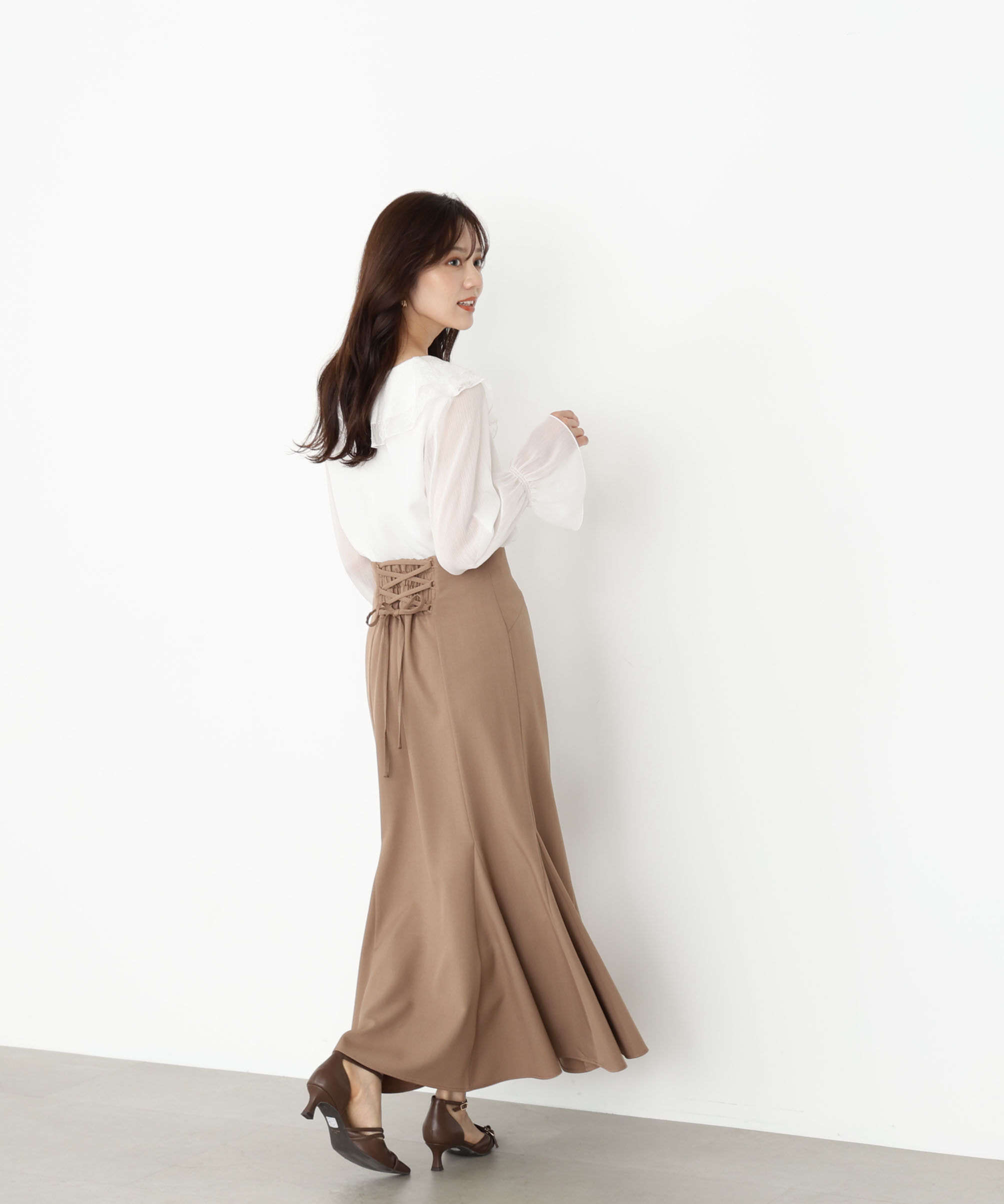 PROPORTION BODY DRESSING「バックレースアップマーメイドスカート 25AW」|スカート|