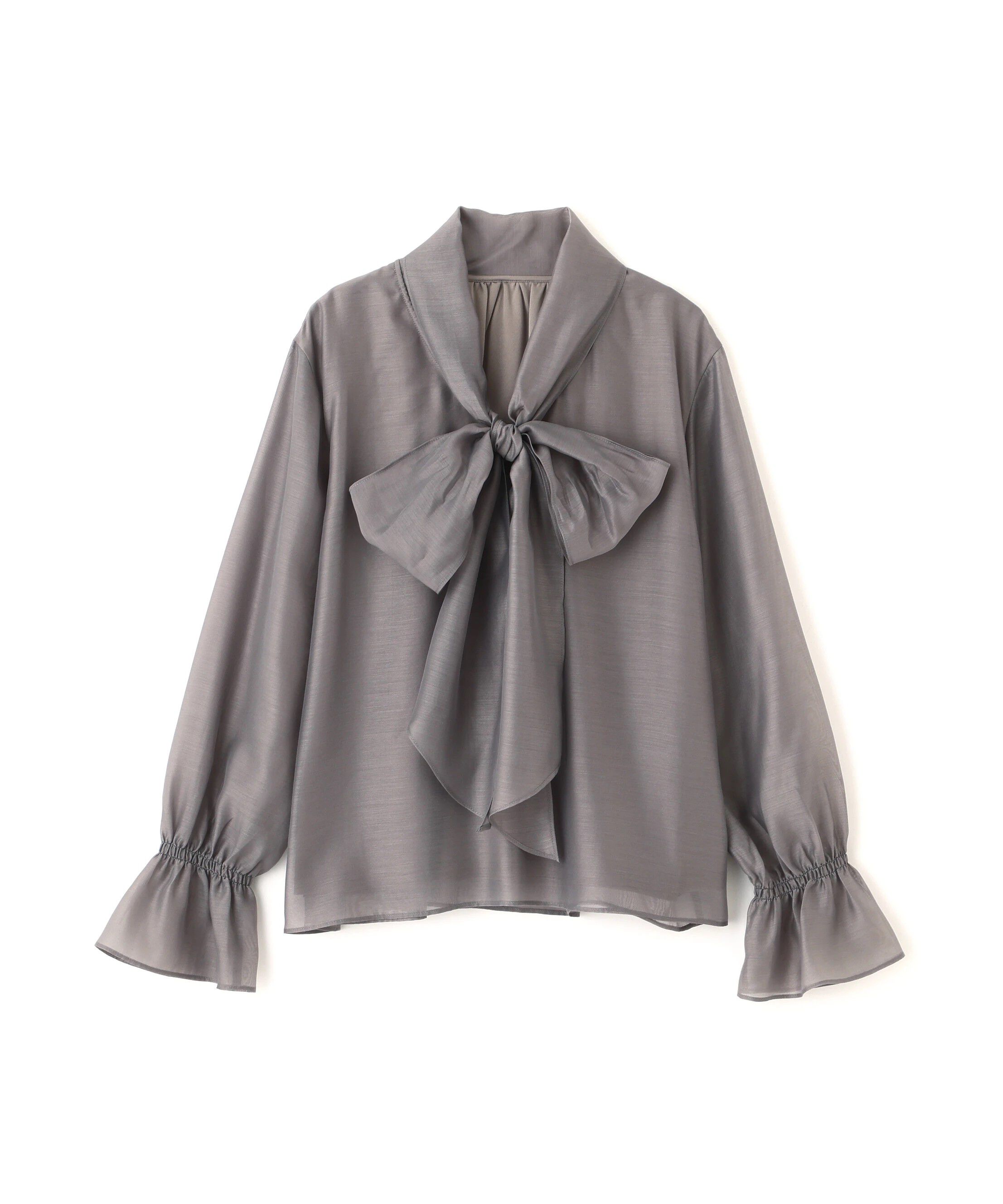 PROPORTION BODY DRESSING「＜ウォッシャブル＞シアーボウタイブラウス 25AW」|シャツ・ブラウス|