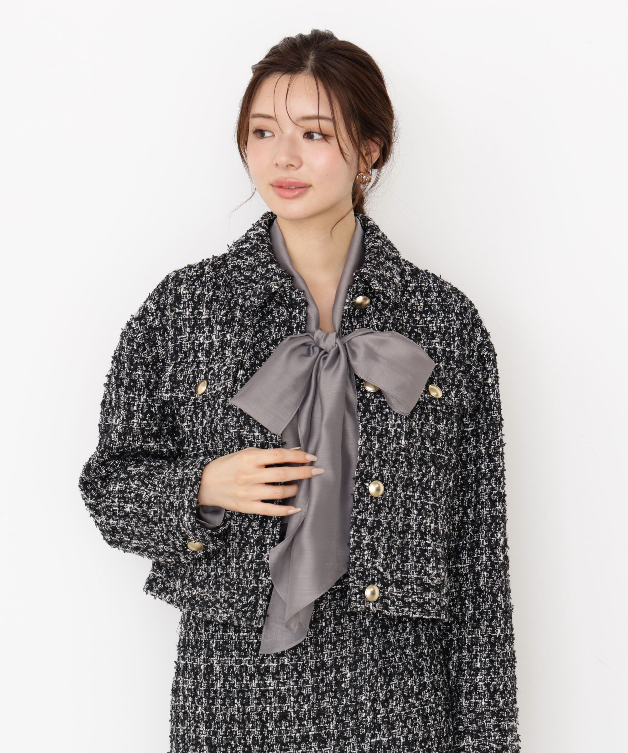 PROPORTION BODY DRESSING「＜ウォッシャブル＞シアーボウタイブラウス 25AW」|シャツ・ブラウス|