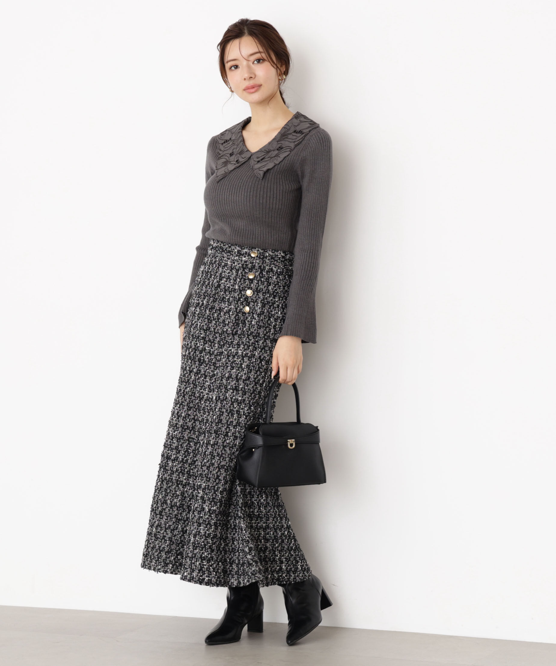 PROPORTION BODY DRESSING「ラメツイードマーメイドスカート 25AW」|スカート|