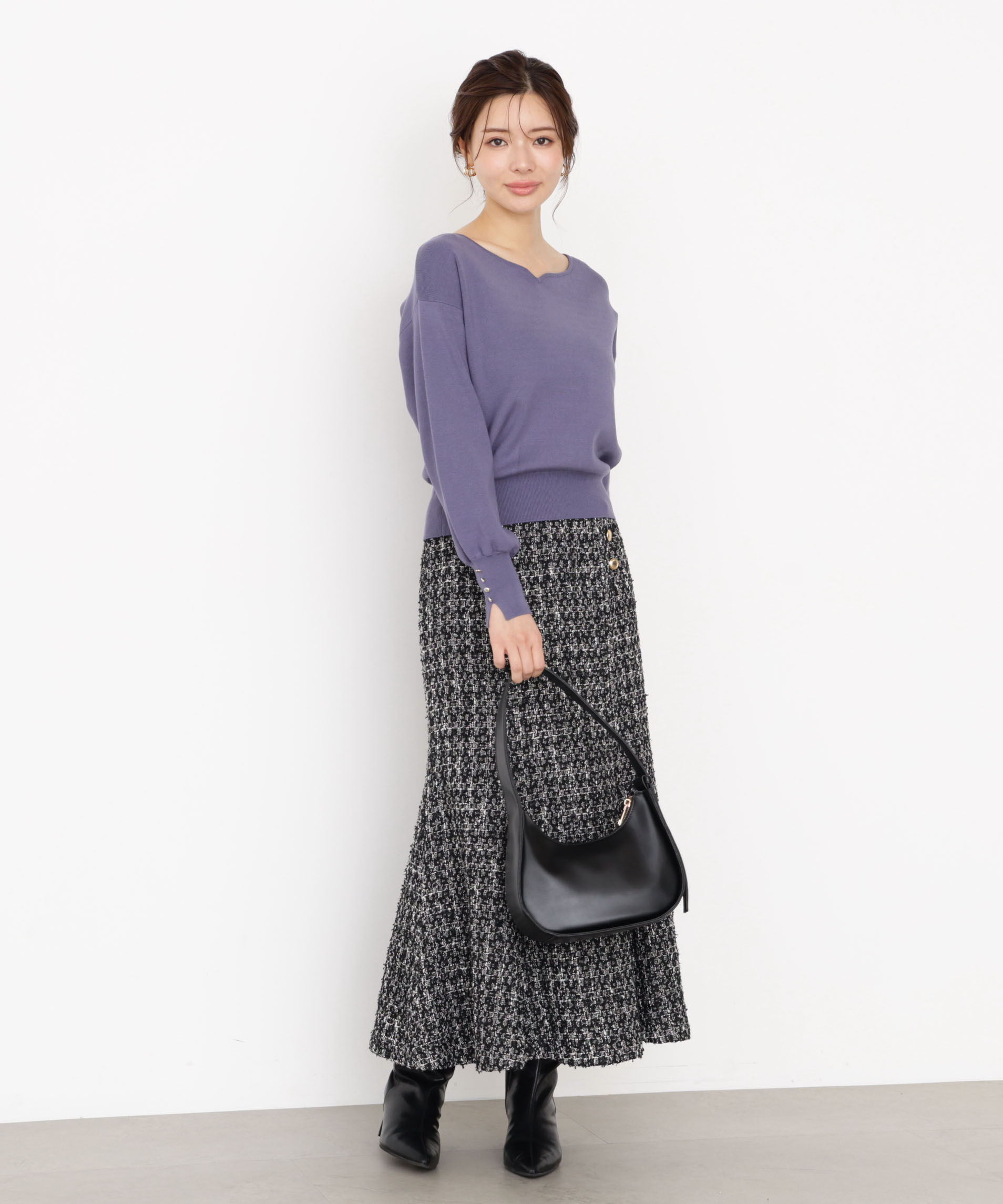 PROPORTION BODY DRESSING「ラメツイードマーメイドスカート 25AW」|スカート|