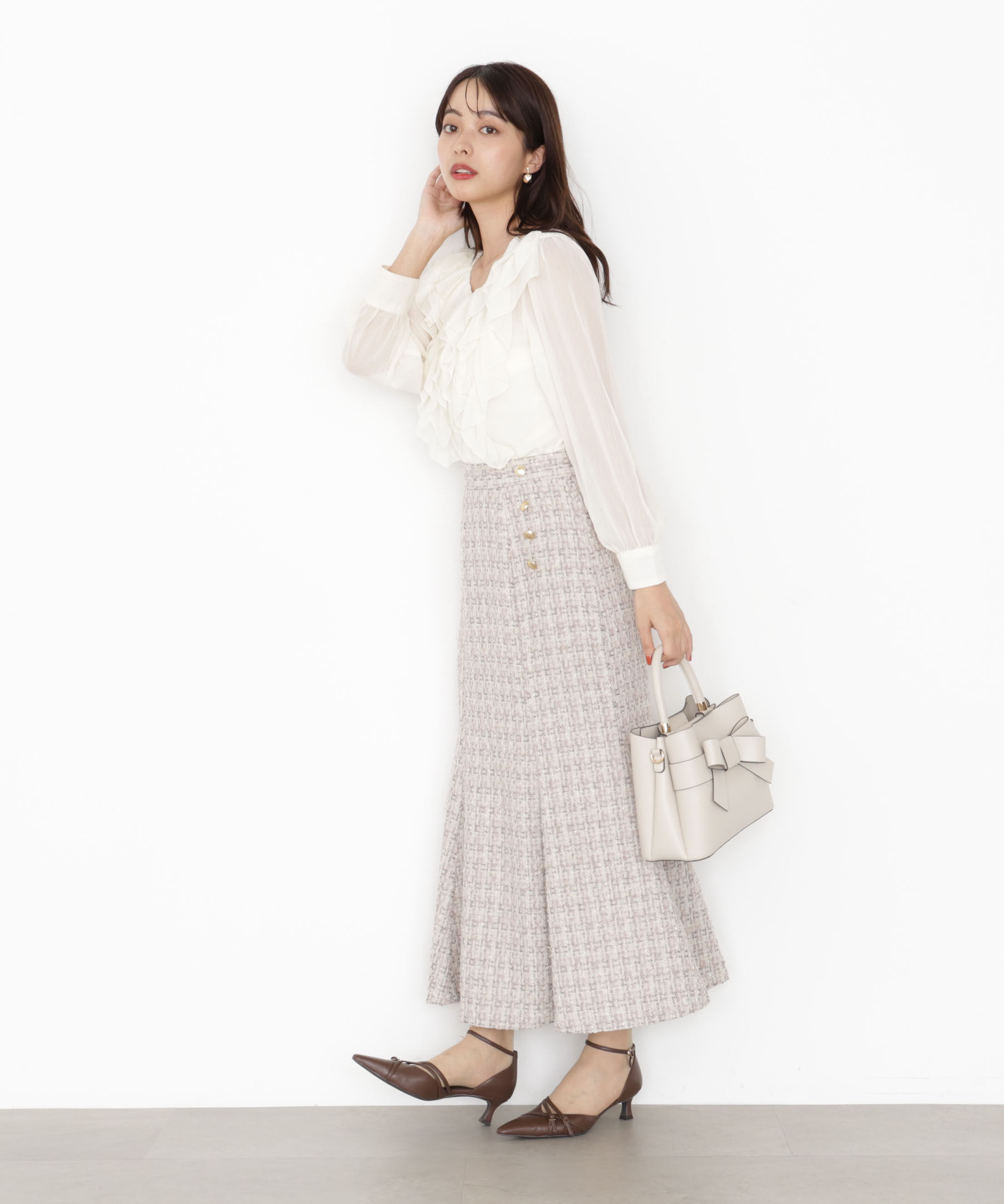 PROPORTION BODY DRESSING「ラメツイードマーメイドスカート 25AW」|スカート|