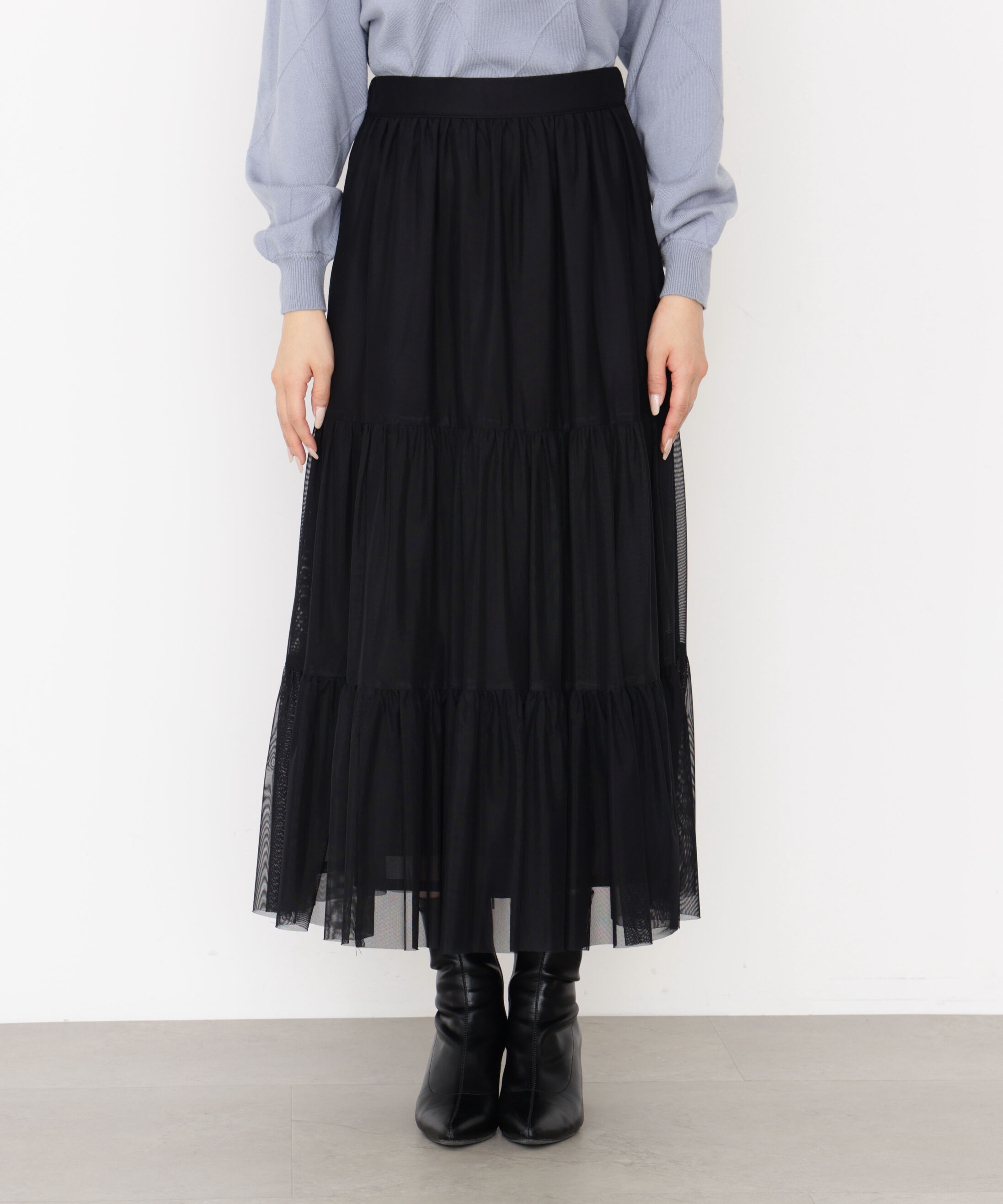 PROPORTION BODY DRESSING「チュールティアードスカート」|スカート|