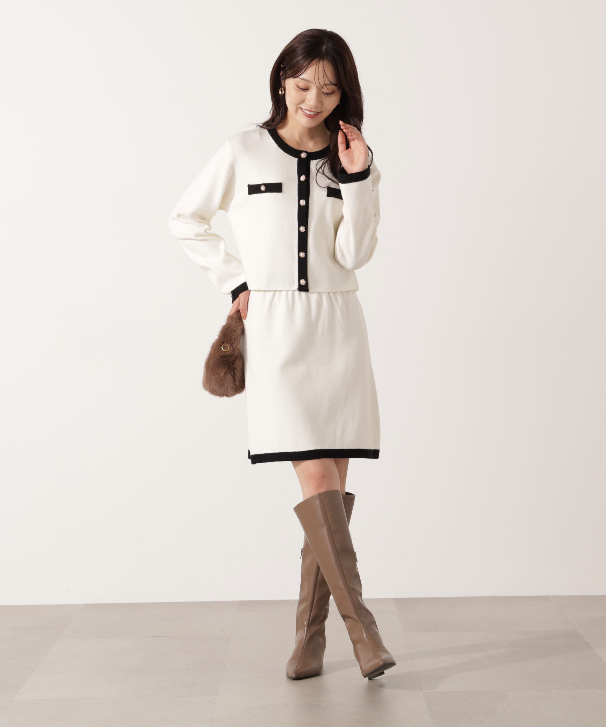 PROPORTION BODY DRESSING「ニットミニスカート」|スカート|