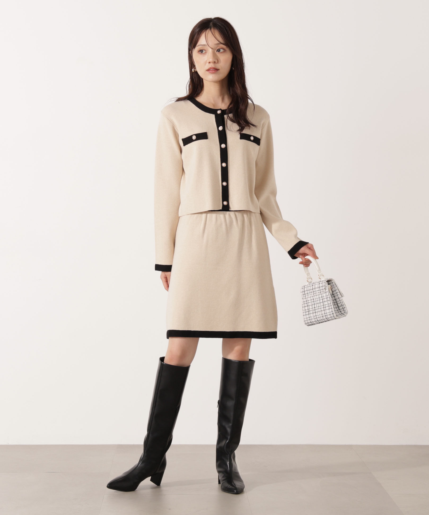 PROPORTION BODY DRESSING「ニットミニスカート」|スカート|