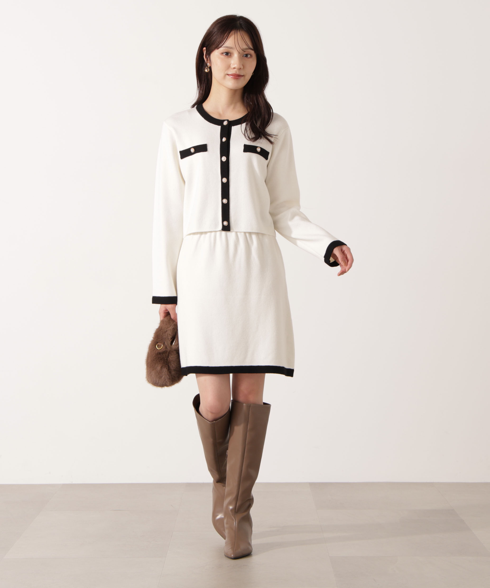 PROPORTION BODY DRESSING「ニットジャケット 25AW」|ニット・セーター|