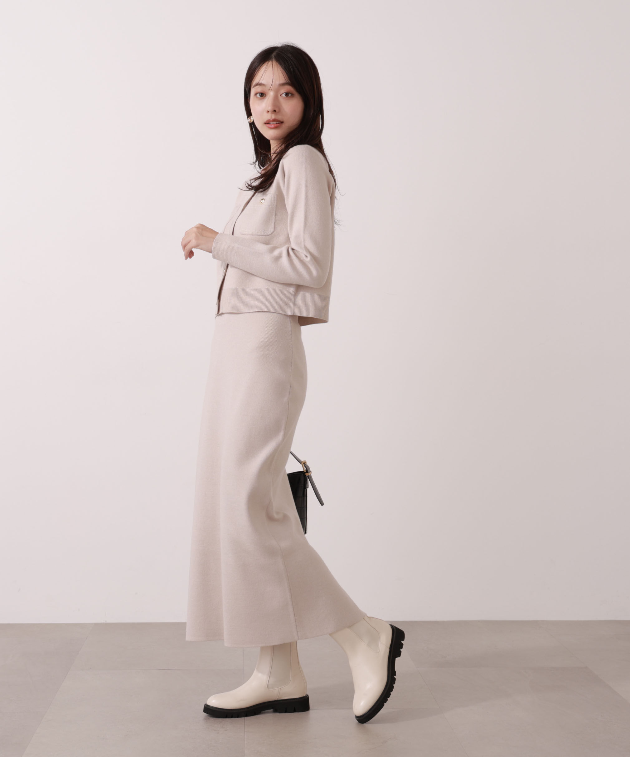 PROPORTION BODY DRESSING「ステッチニットSETUP 25AW」|ワンピース|