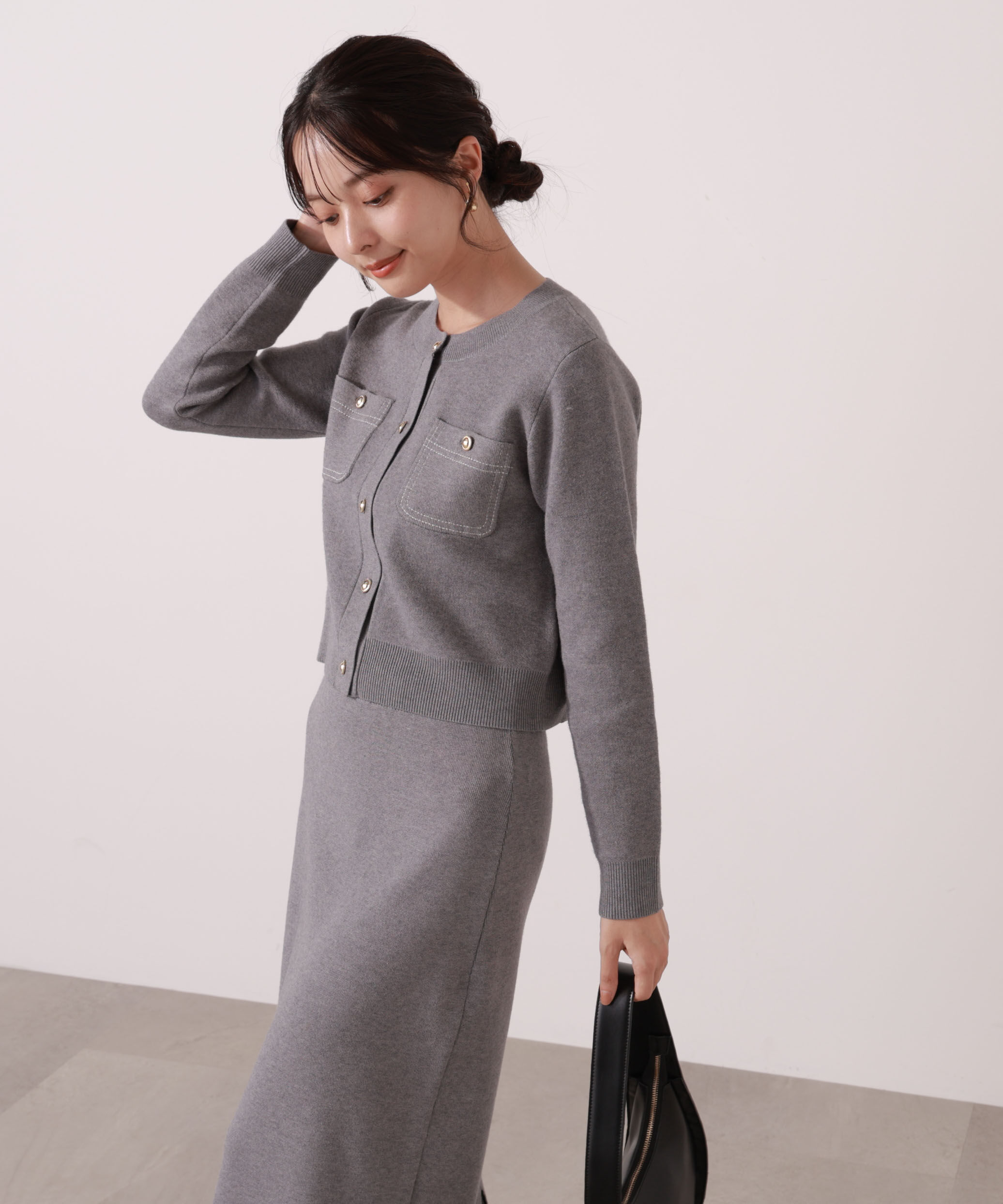 PROPORTION BODY DRESSING「ステッチニットSETUP 25AW」|ワンピース|