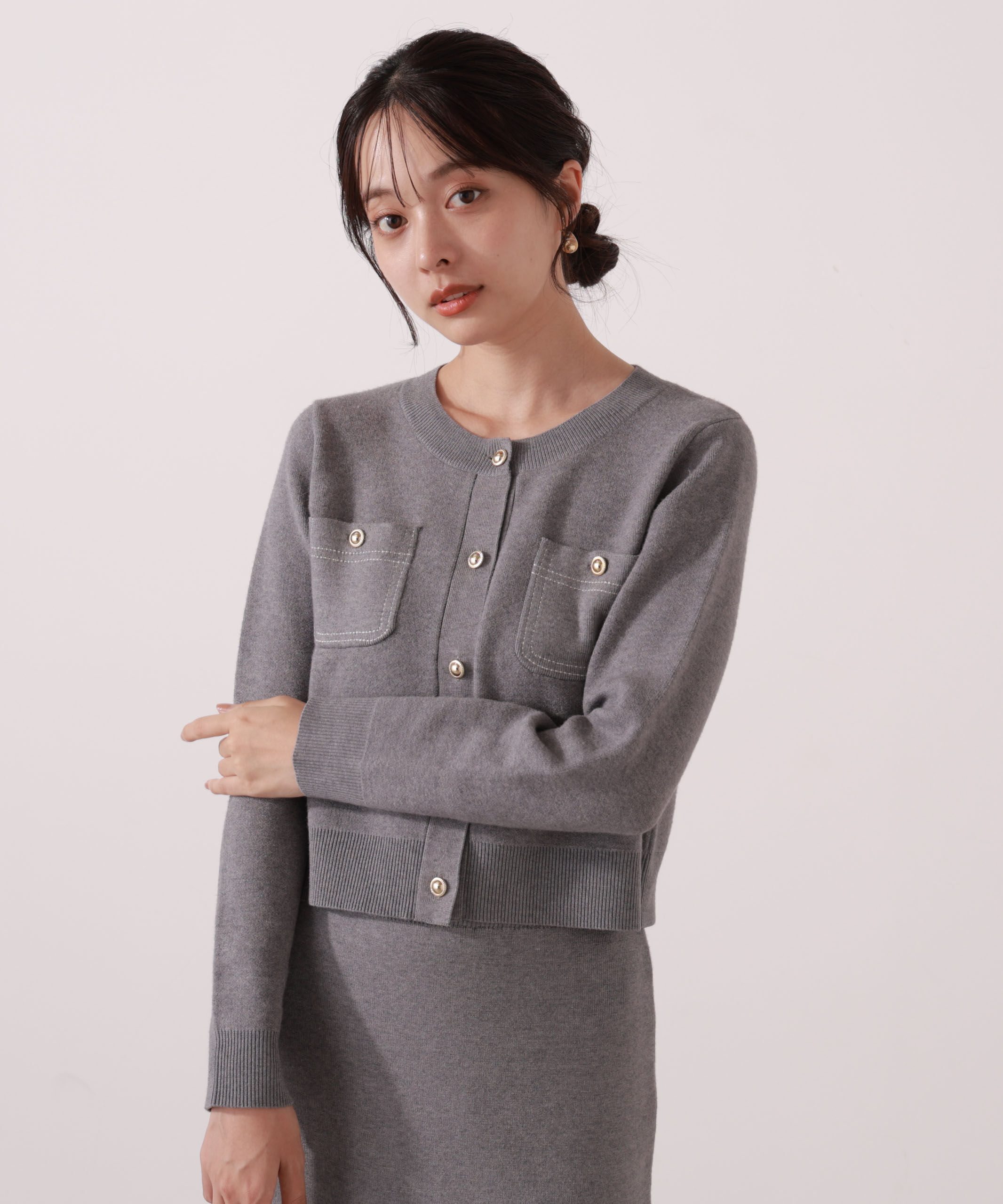 PROPORTION BODY DRESSING「ステッチニットSETUP 25AW」|ワンピース|