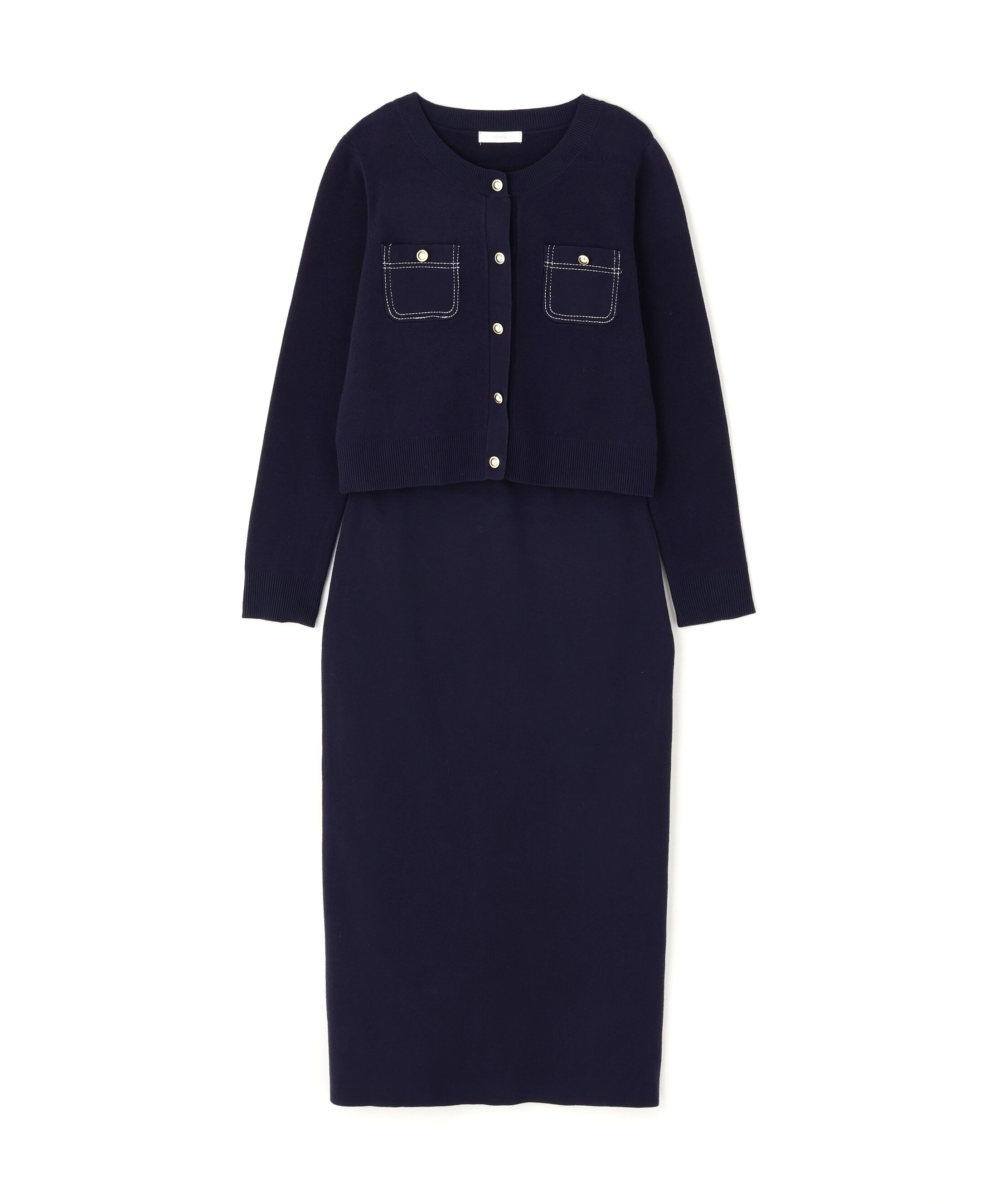 PROPORTION BODY DRESSING「ステッチニットSETUP 25AW」|ワンピース|