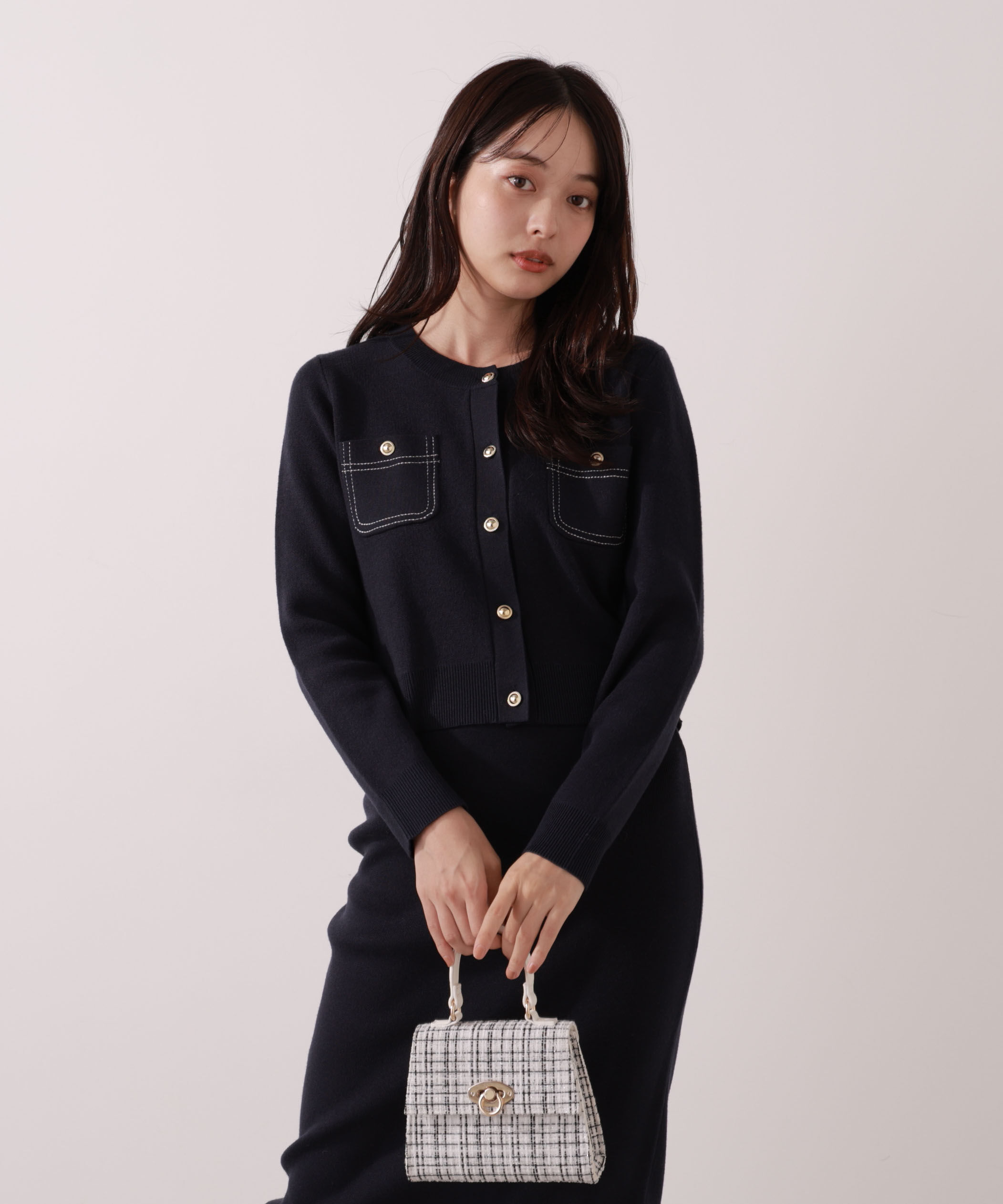 PROPORTION BODY DRESSING「ステッチニットSETUP 25AW」|ワンピース|