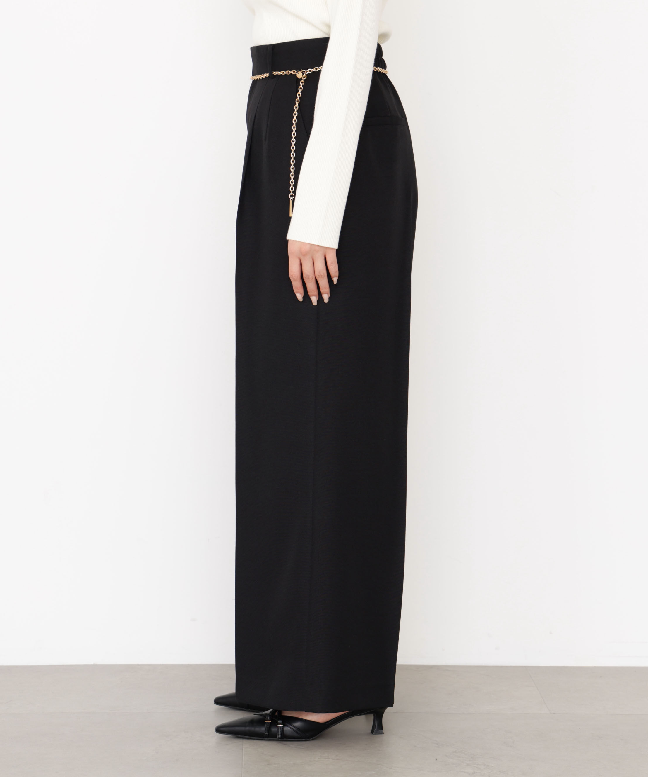 PROPORTION BODY DRESSING「＜谷川菜奈さんコラボ＞チェーン付きワイドパンツ 25AW」|その他|