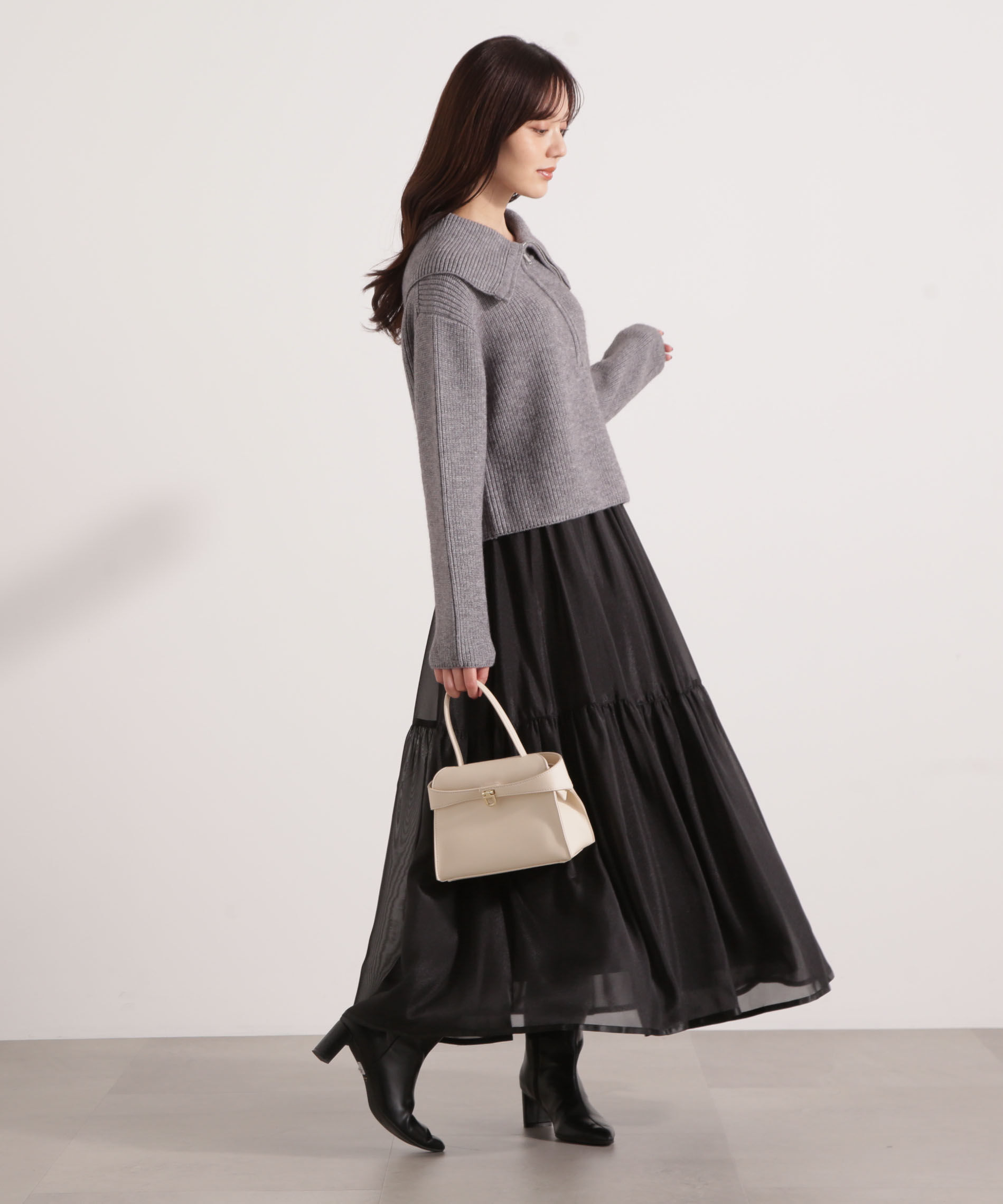 PROPORTION BODY DRESSING「シアーティアードスカート 25AW」|スカート|