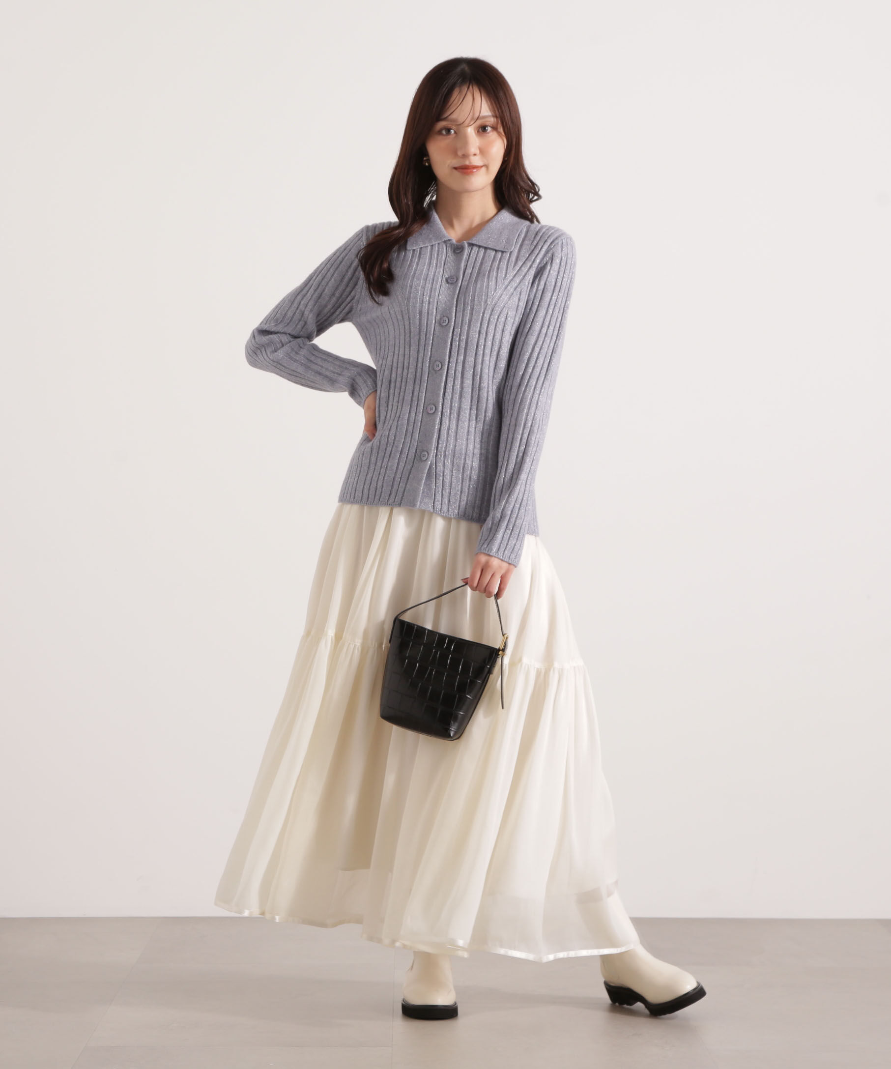 PROPORTION BODY DRESSING「シアーティアードスカート 25AW」|スカート|