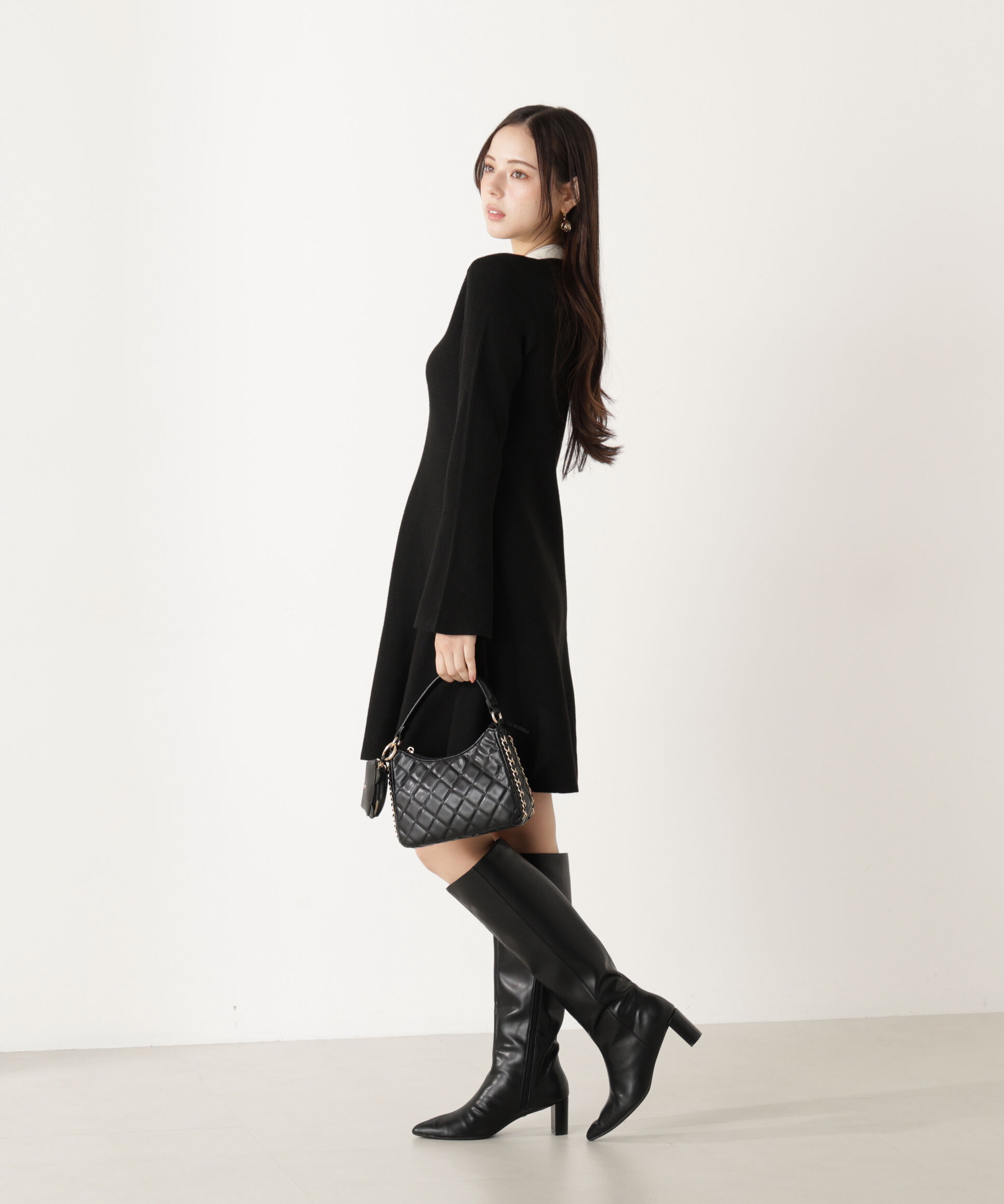 PROPORTION BODY DRESSING「《EDIT COLOGNE》ポロミニニットワンピース」|ワンピース|