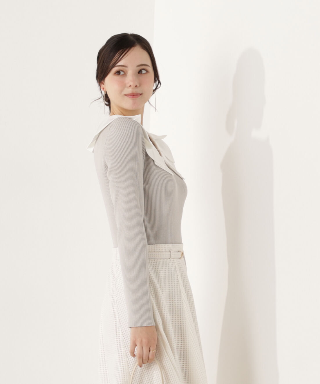 PROPORTION BODY DRESSING「ラッフルカラーニットトップス」|ニット・セーター|