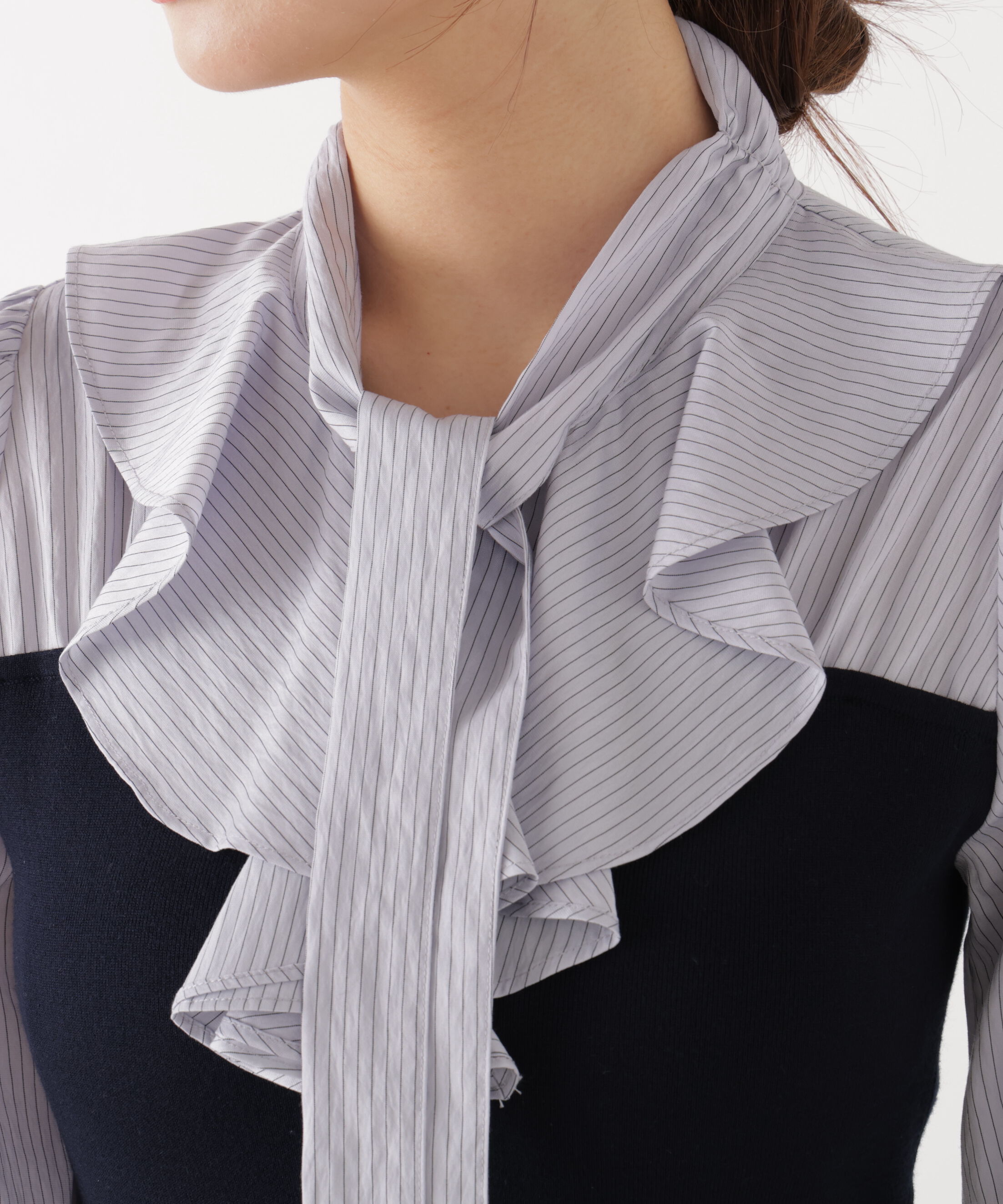 PROPORTION BODY DRESSING「《EDIT COLOGNE》ラッフルタイドッキングワンピース　26SS」|ワンピース|