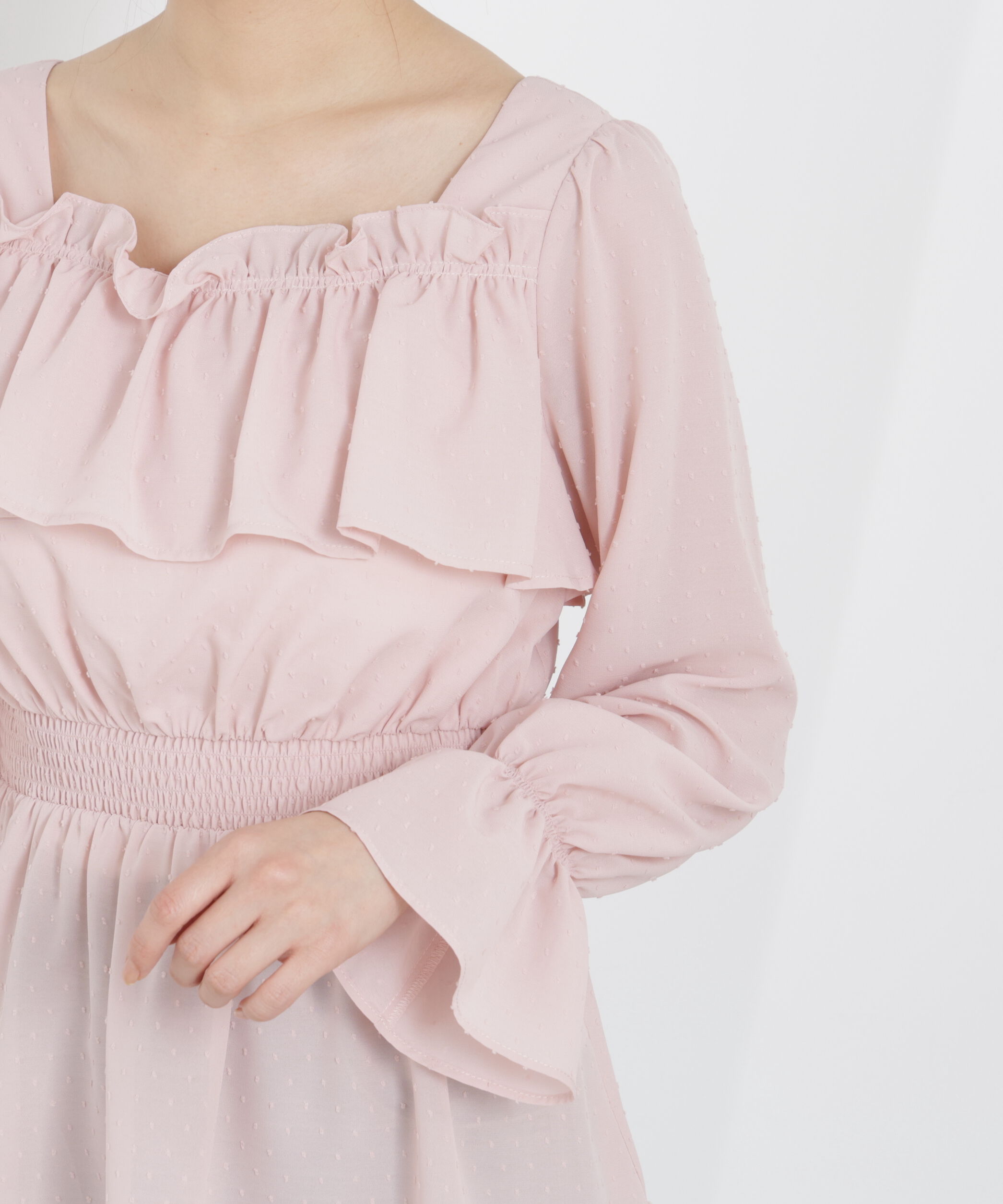 PROPORTION BODY DRESSING「＜ウォッシャブル＞フリルシャーリングブラウス　26SS」|シャツ・ブラウス|