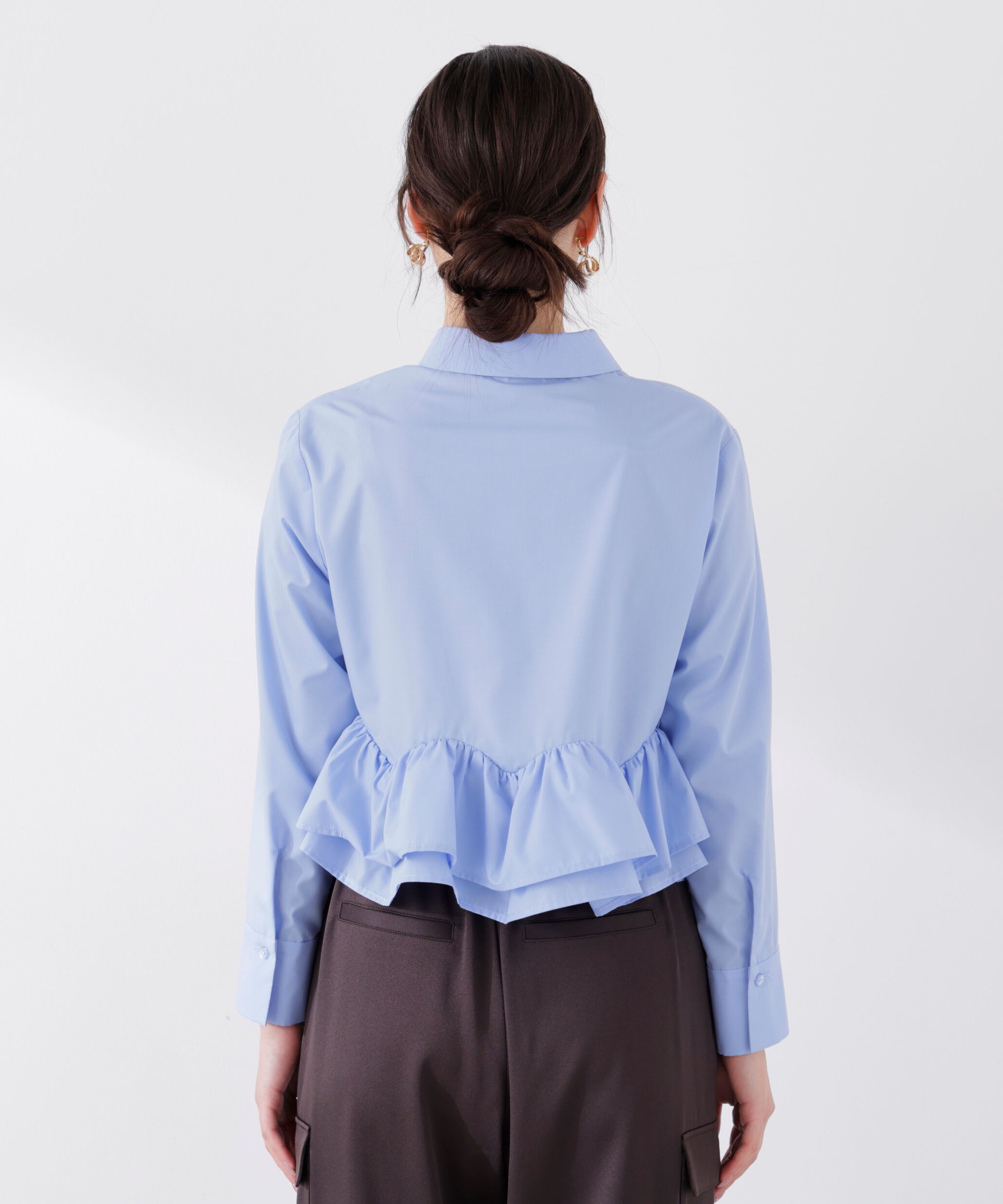 PROPORTION BODY DRESSING「〈a/mie〉ホイップフリルシャツ　26SS」|シャツ・ブラウス|