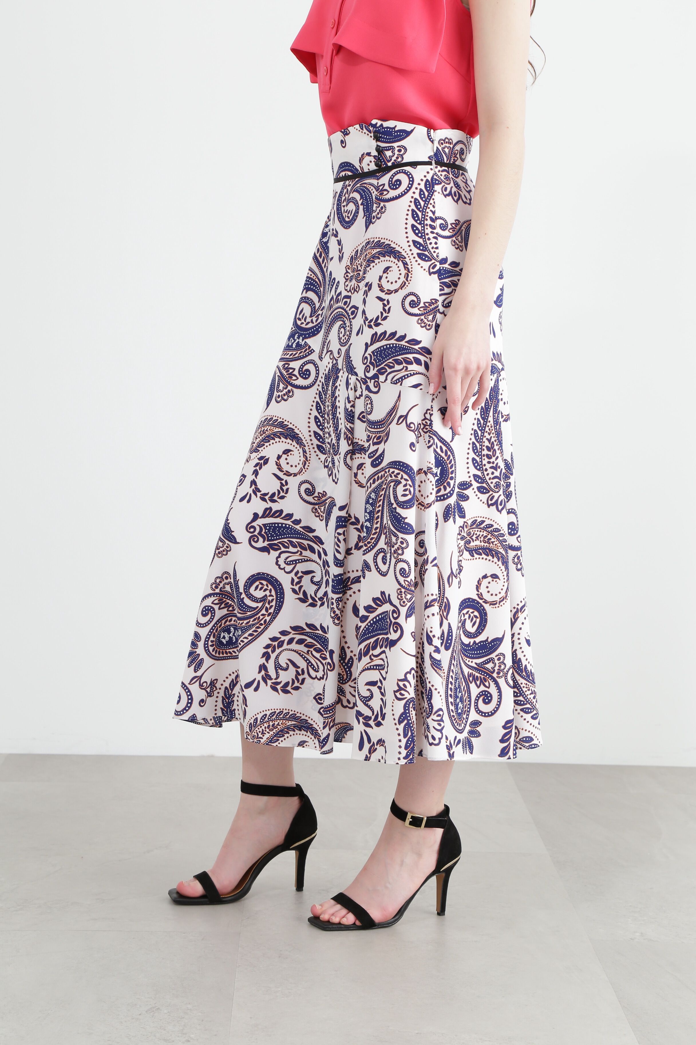 「ペイズリープリントスカート」|スカート|