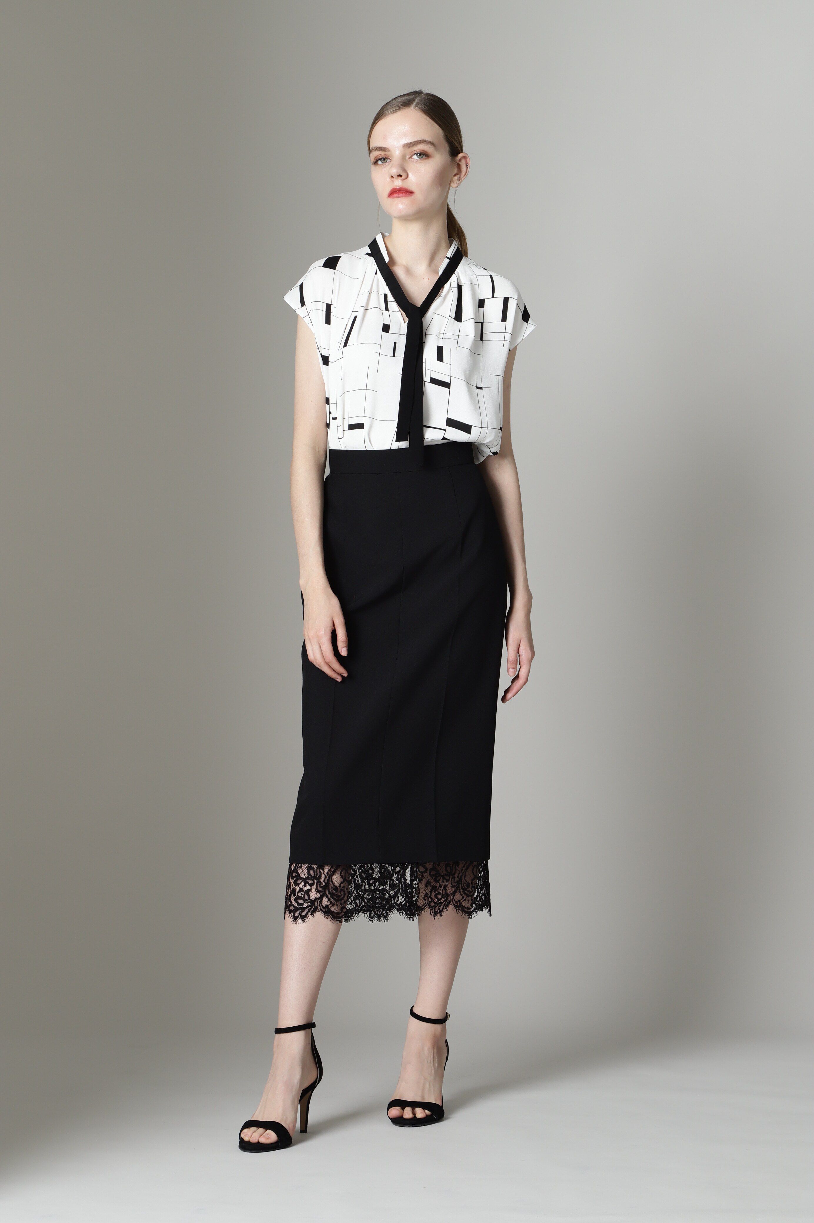  「[URBAN PRECIOUS]レースコンビスカート」|スカート|