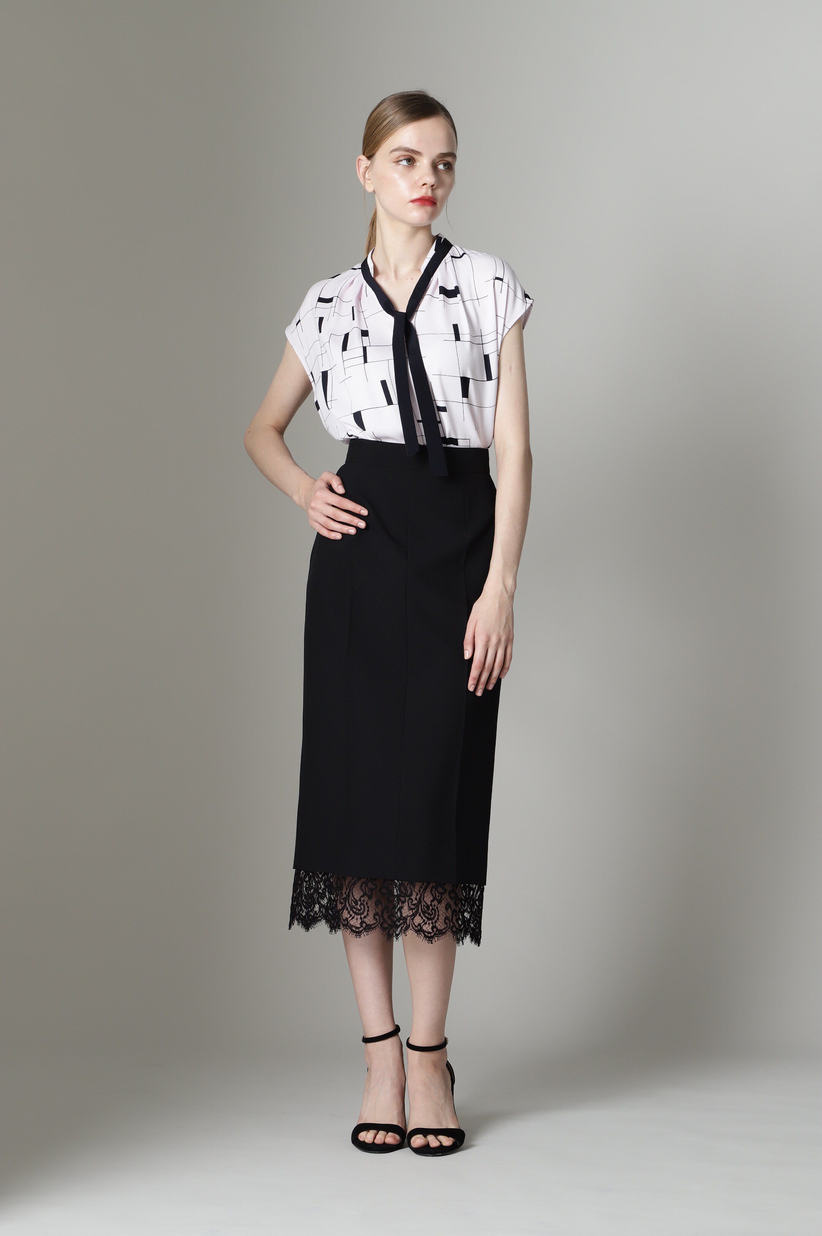  「[URBAN PRECIOUS]レースコンビスカート」|スカート|