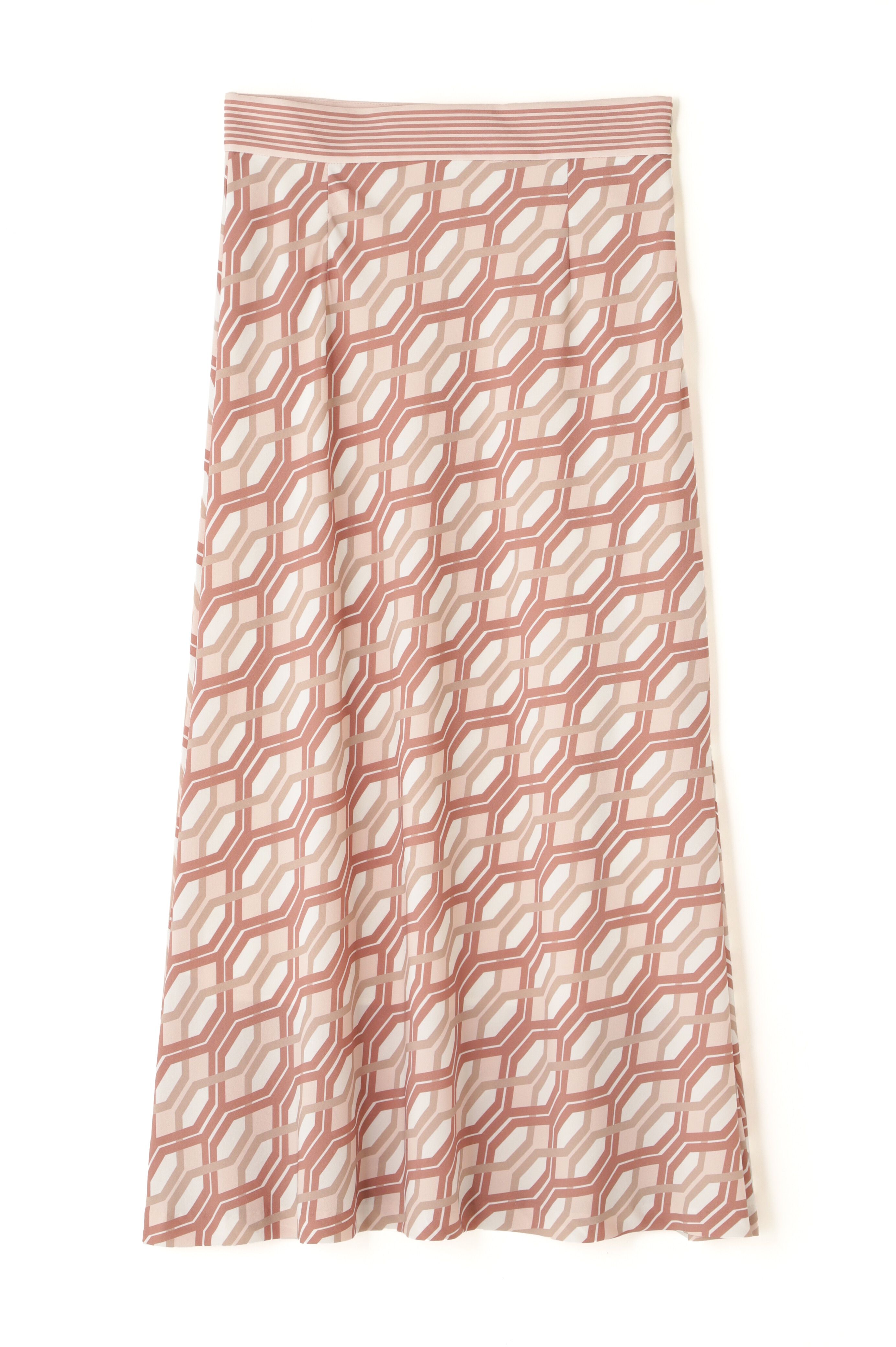  「ジオメトリックラインプリントスカート」|スカート|