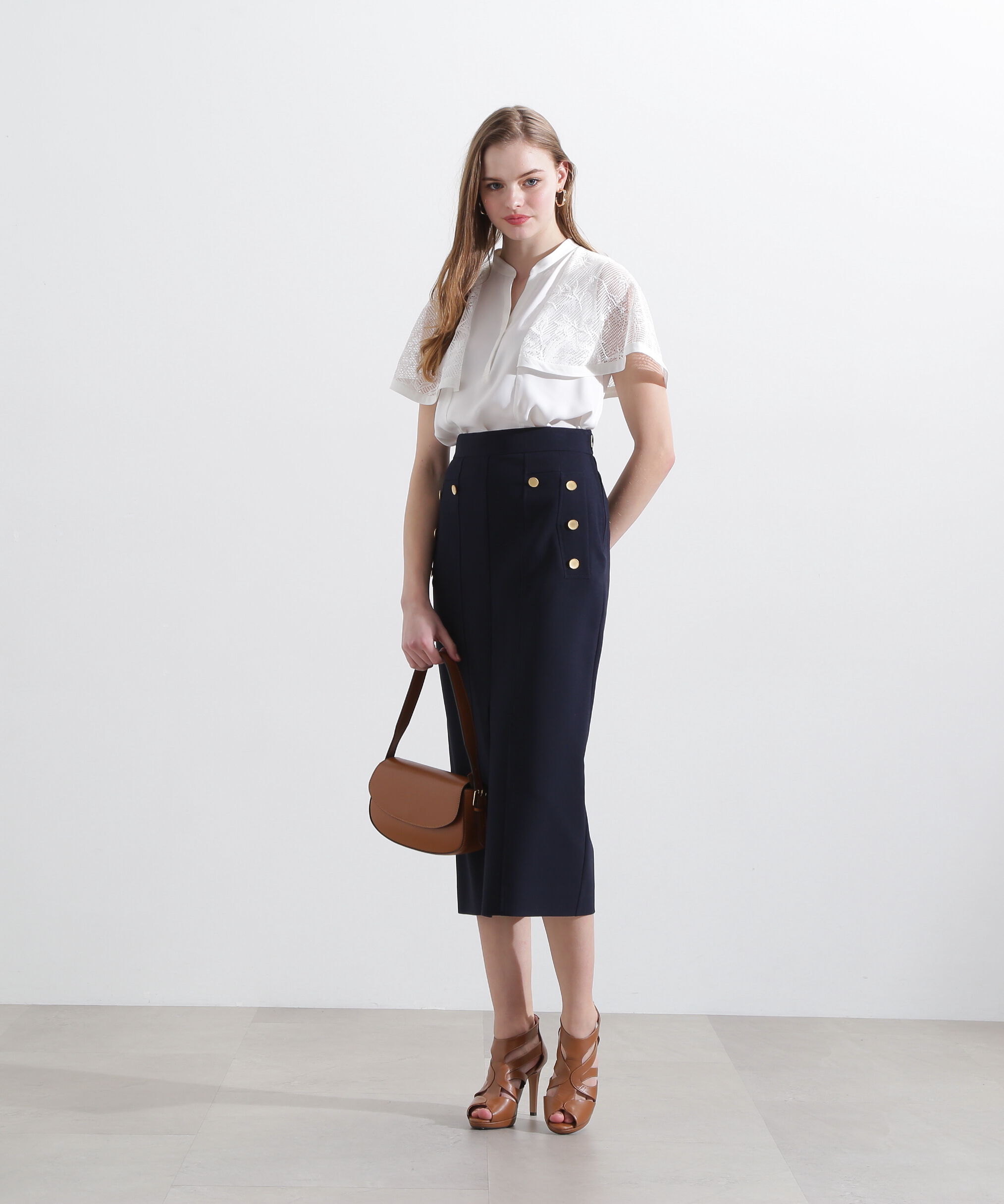  「◆2WAYダブルクロスマリンタイトスカート」|スカート|