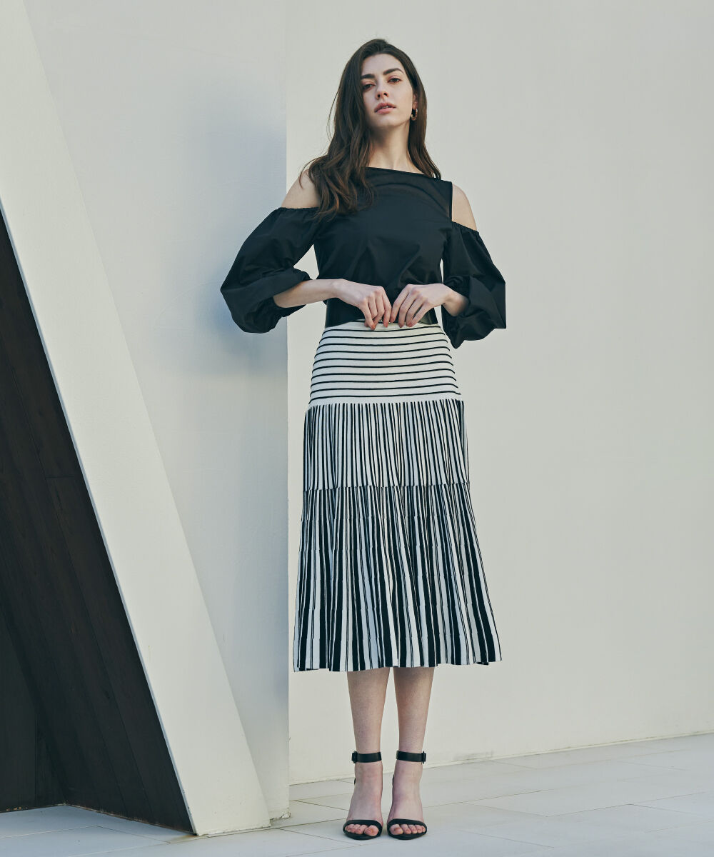  「オフショルダーカットソートップス」|Tシャツ・カットソー|