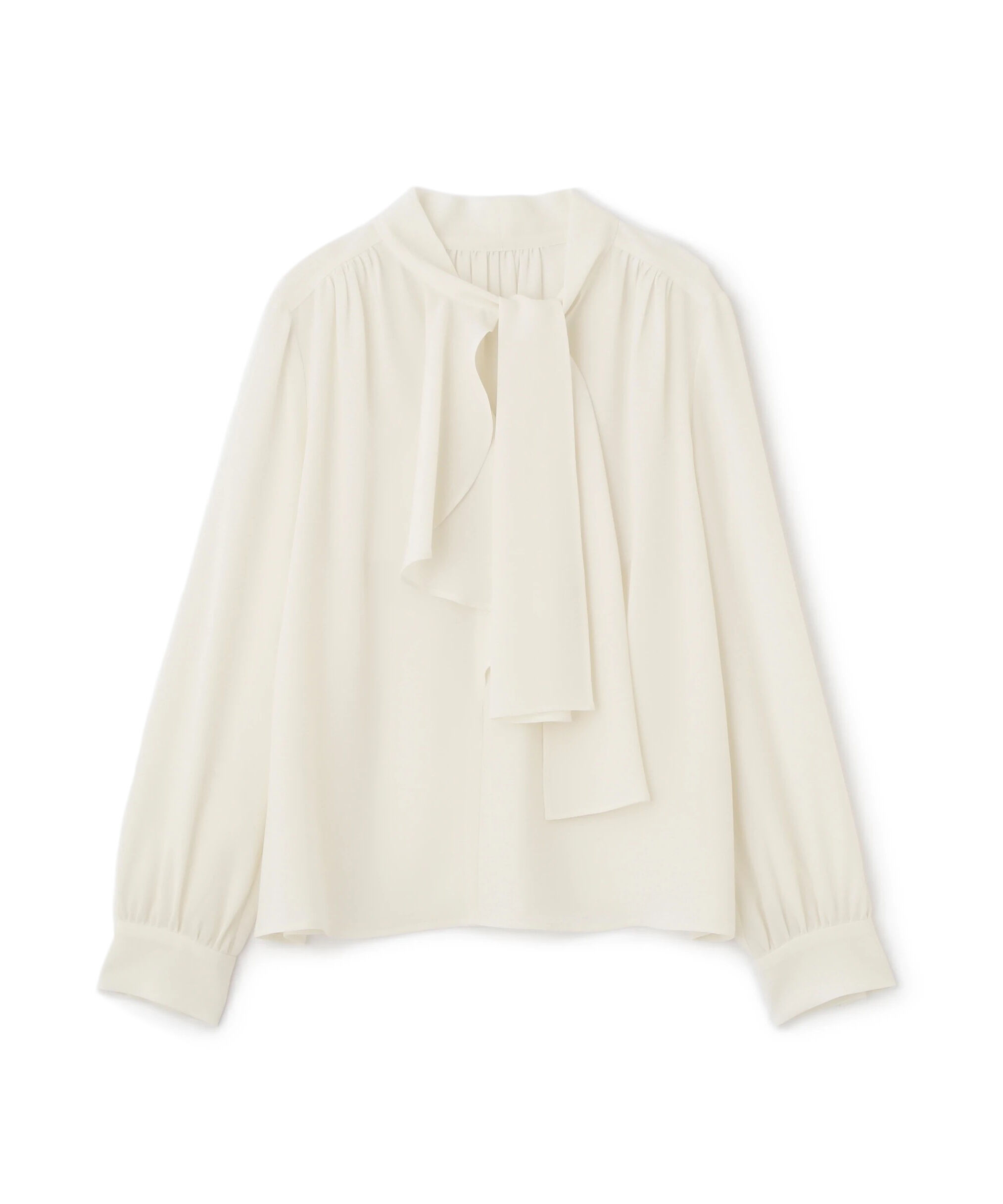  「［WEB/店舗限定カラー］ラッフルアクセントボウタイブラウス」|シャツ・ブラウス|
