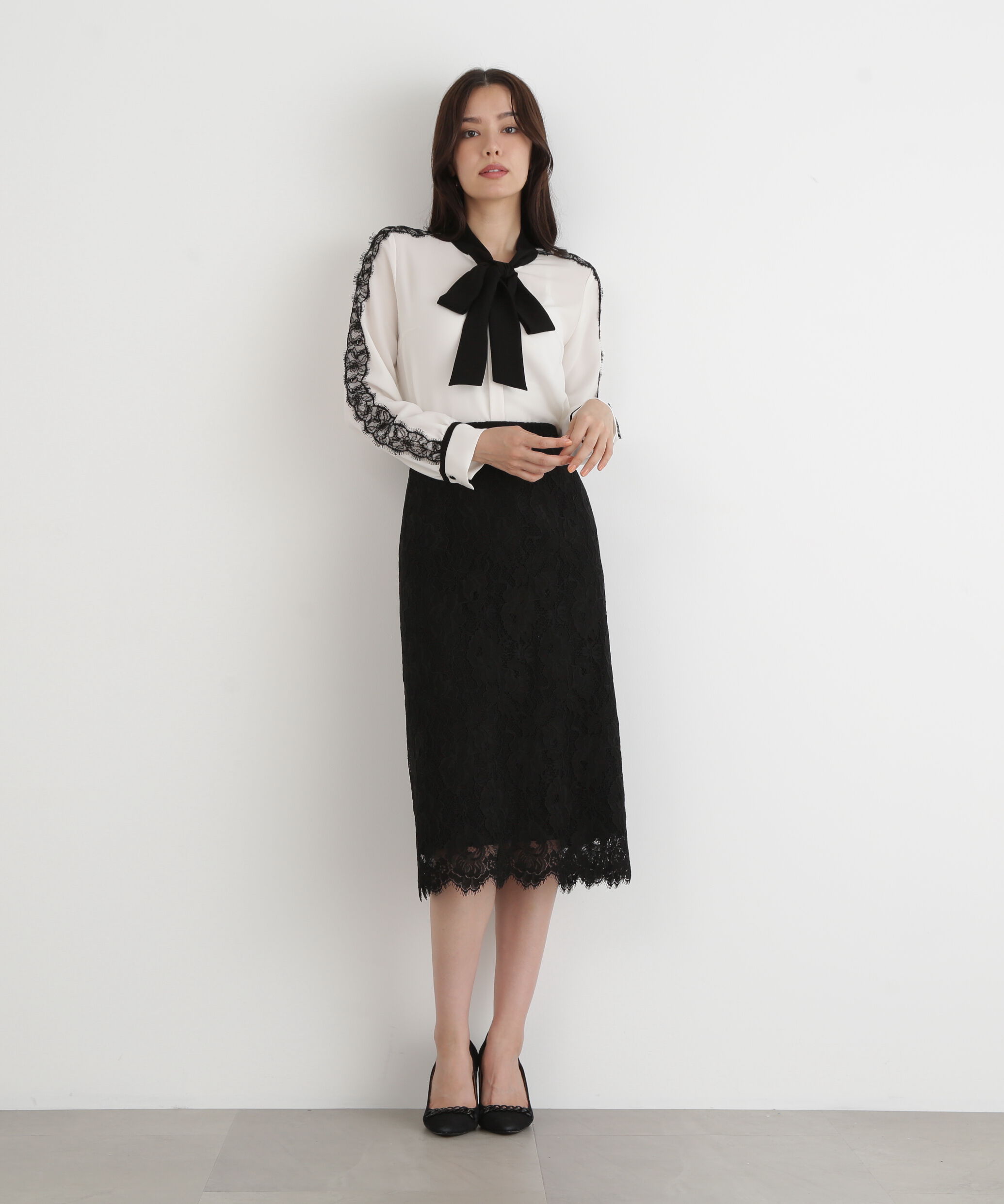  「◆グラデーションフラワーレーススカート」|スカート|