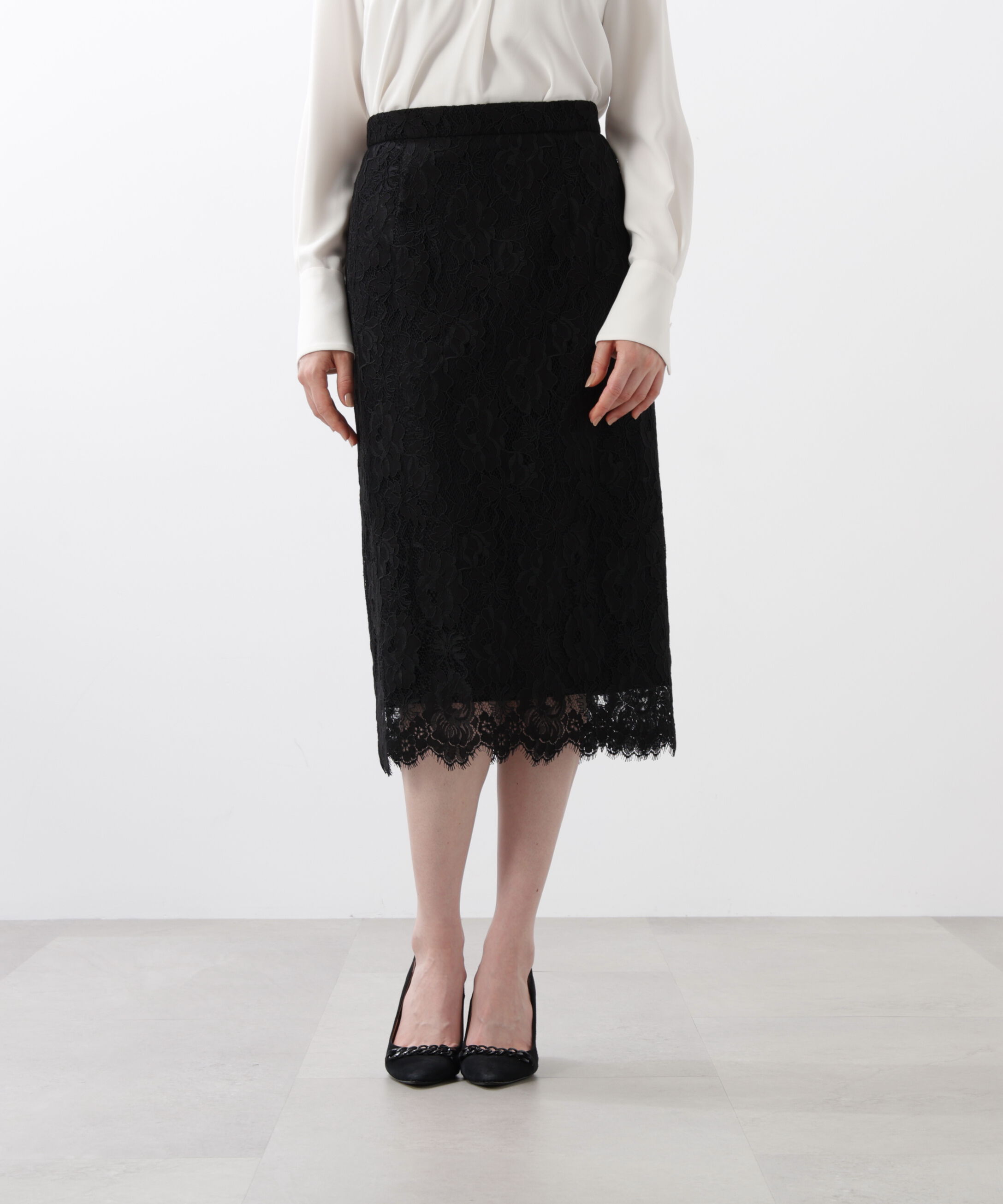  「◆グラデーションフラワーレーススカート」|スカート|