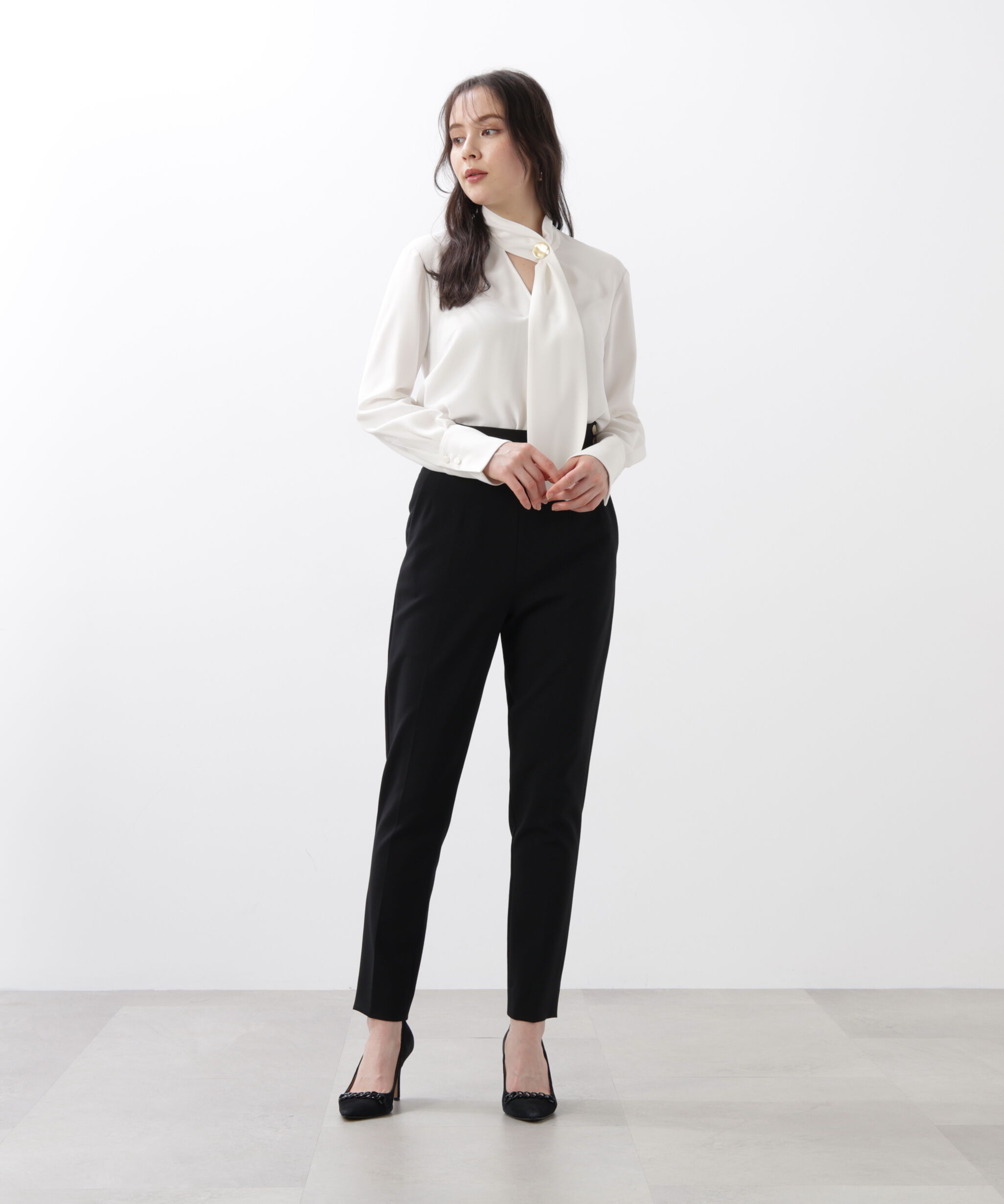  「◆サイドボタンテーパードパンツ」|その他|