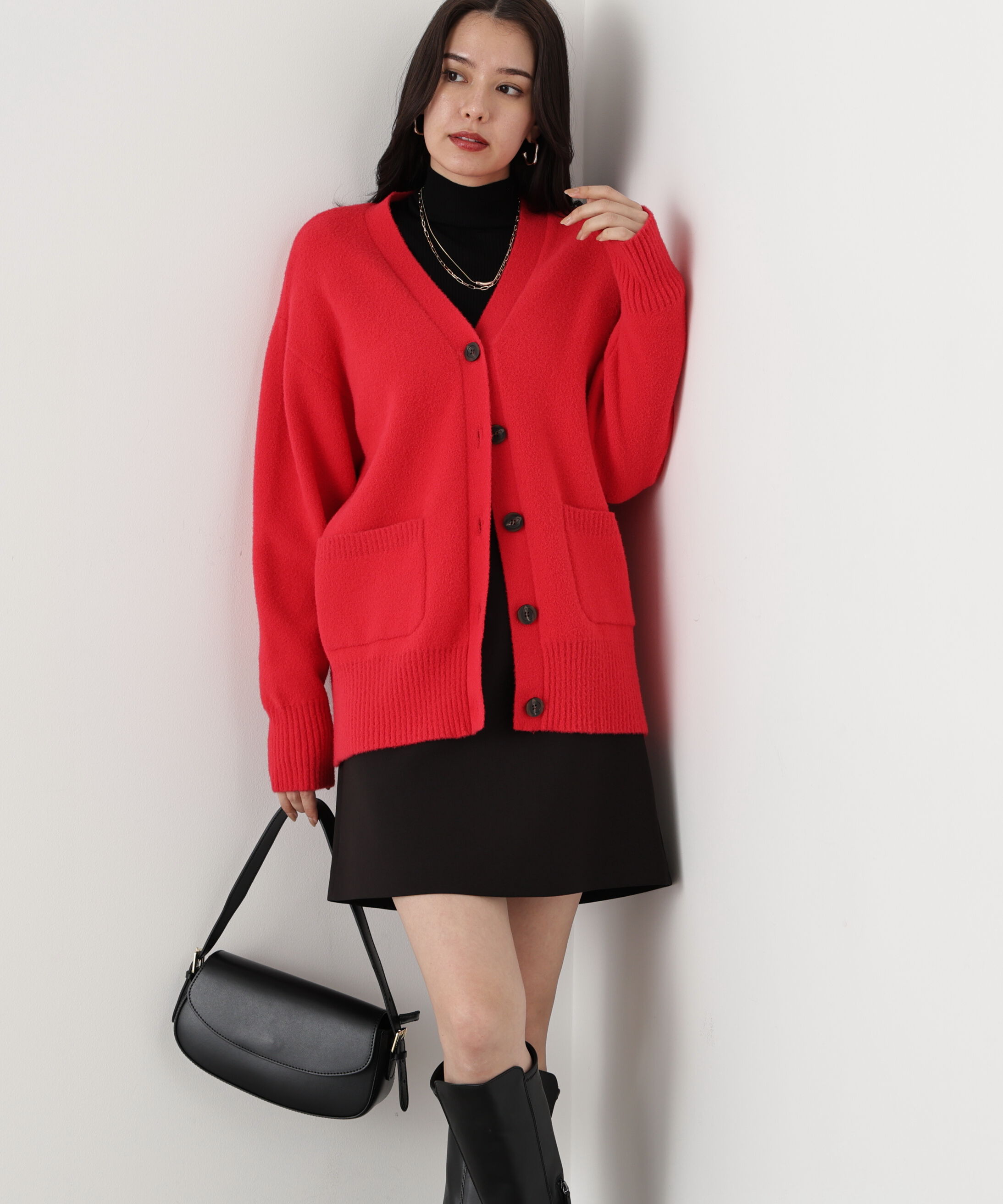  「◆［WEB限定色 ピンク］フェザーヤーンオーバーカーディガン」|その他|