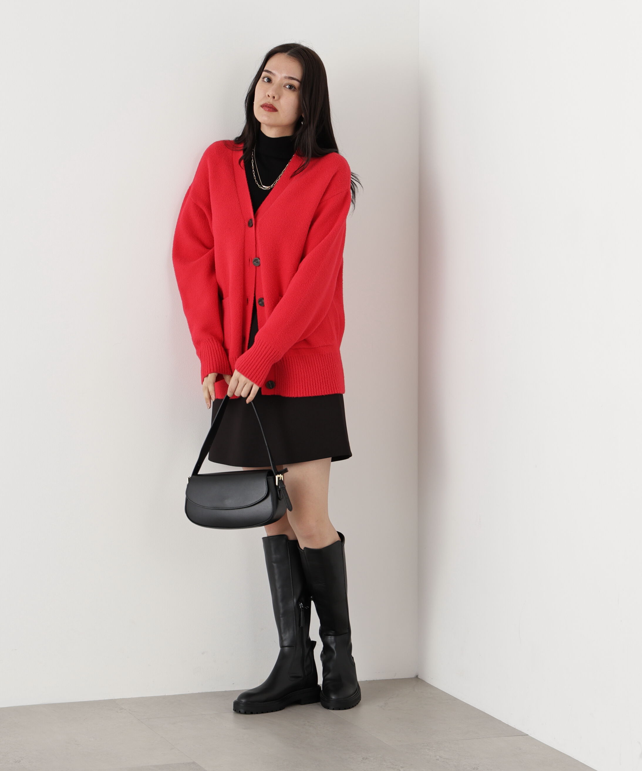  「◆［WEB限定色 ピンク］フェザーヤーンオーバーカーディガン」|その他|