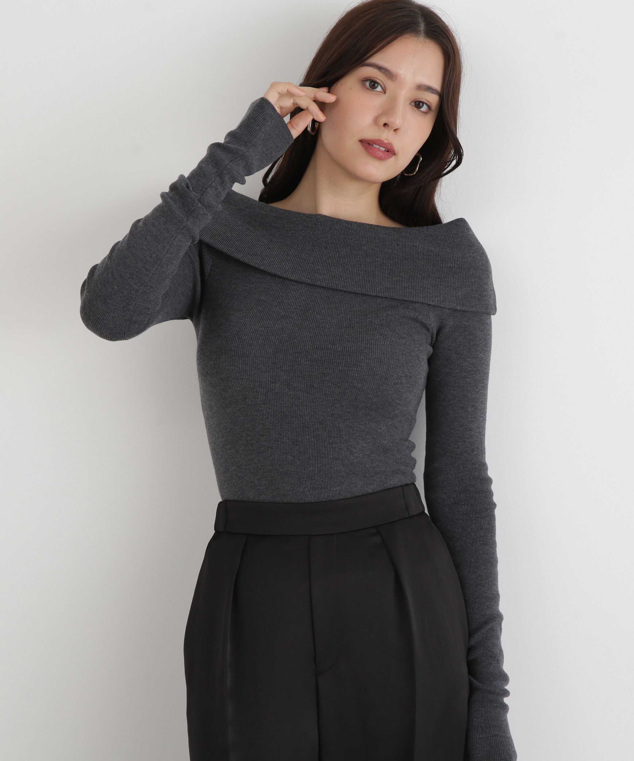  「◆オフショルダー２ＷＡＹニットプルオーバー」|ニット・セーター|