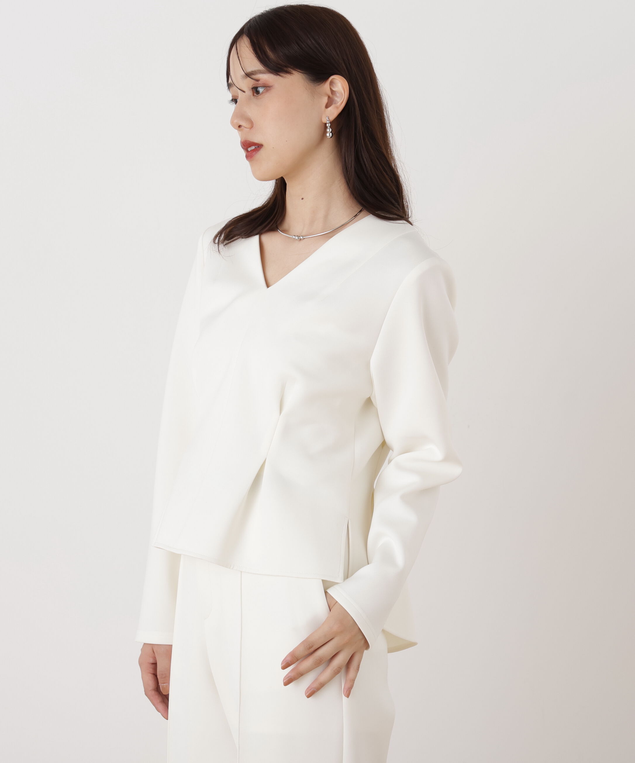  「◆タックフレアダンボールブラウス」|シャツ・ブラウス|