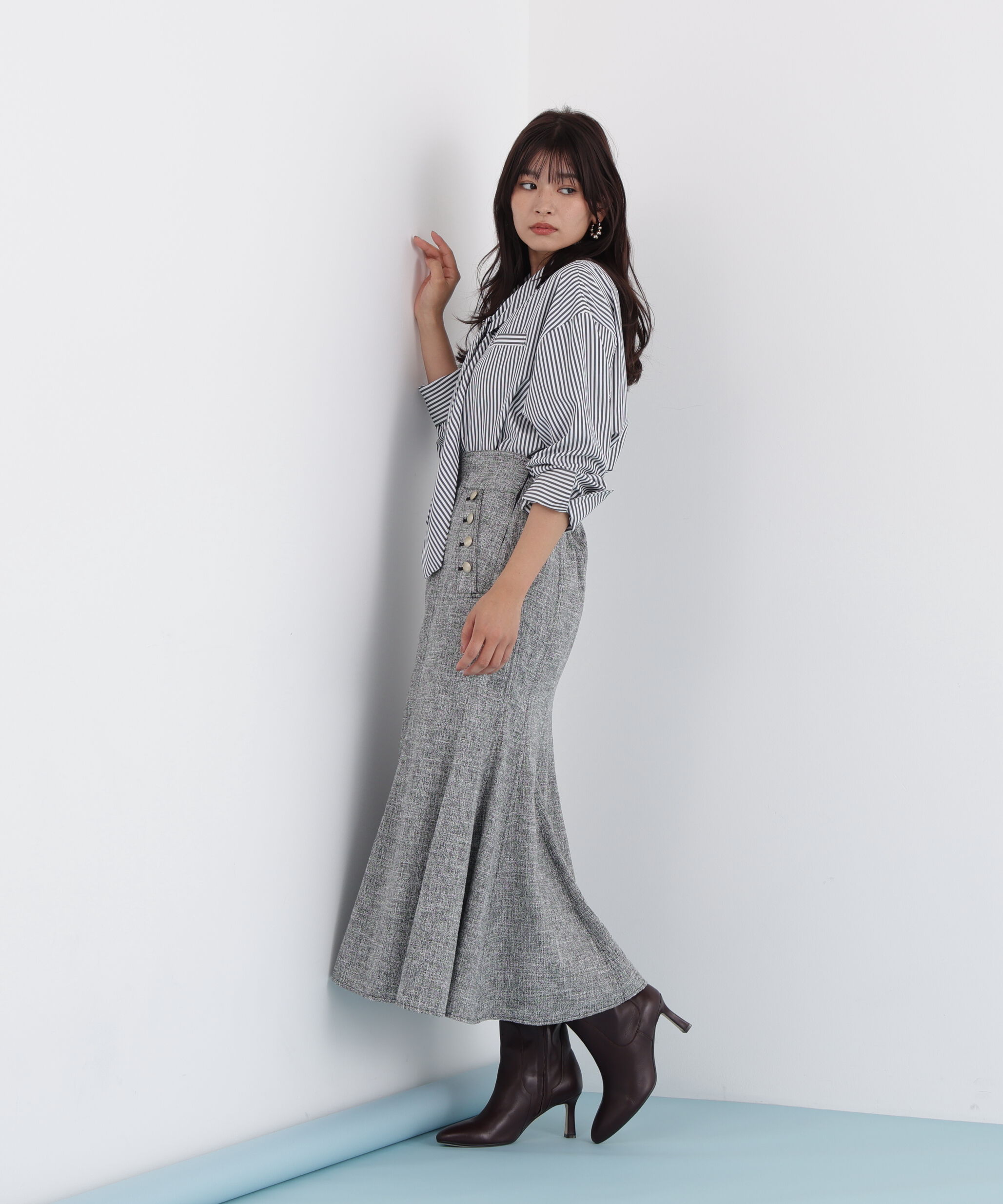  「ミックスブッチャーマーメイドスカート」|スカート|