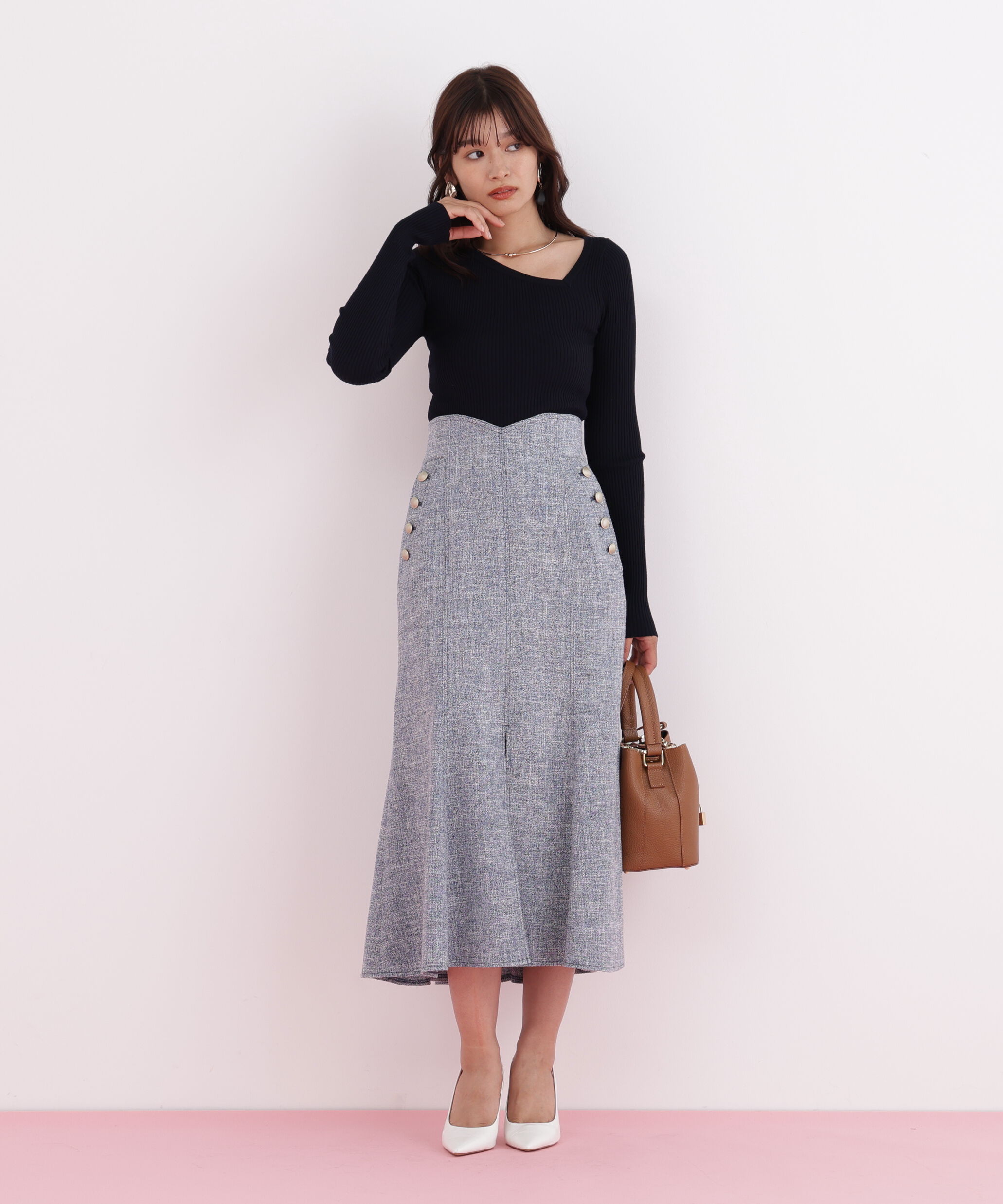  「ミックスブッチャーマーメイドスカート」|スカート|