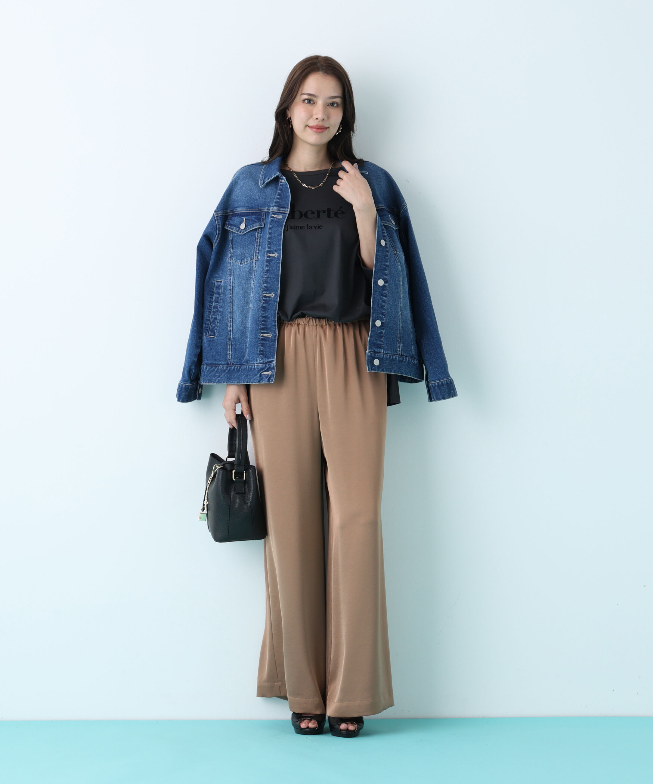  「サテンワイドパンツ」|その他|