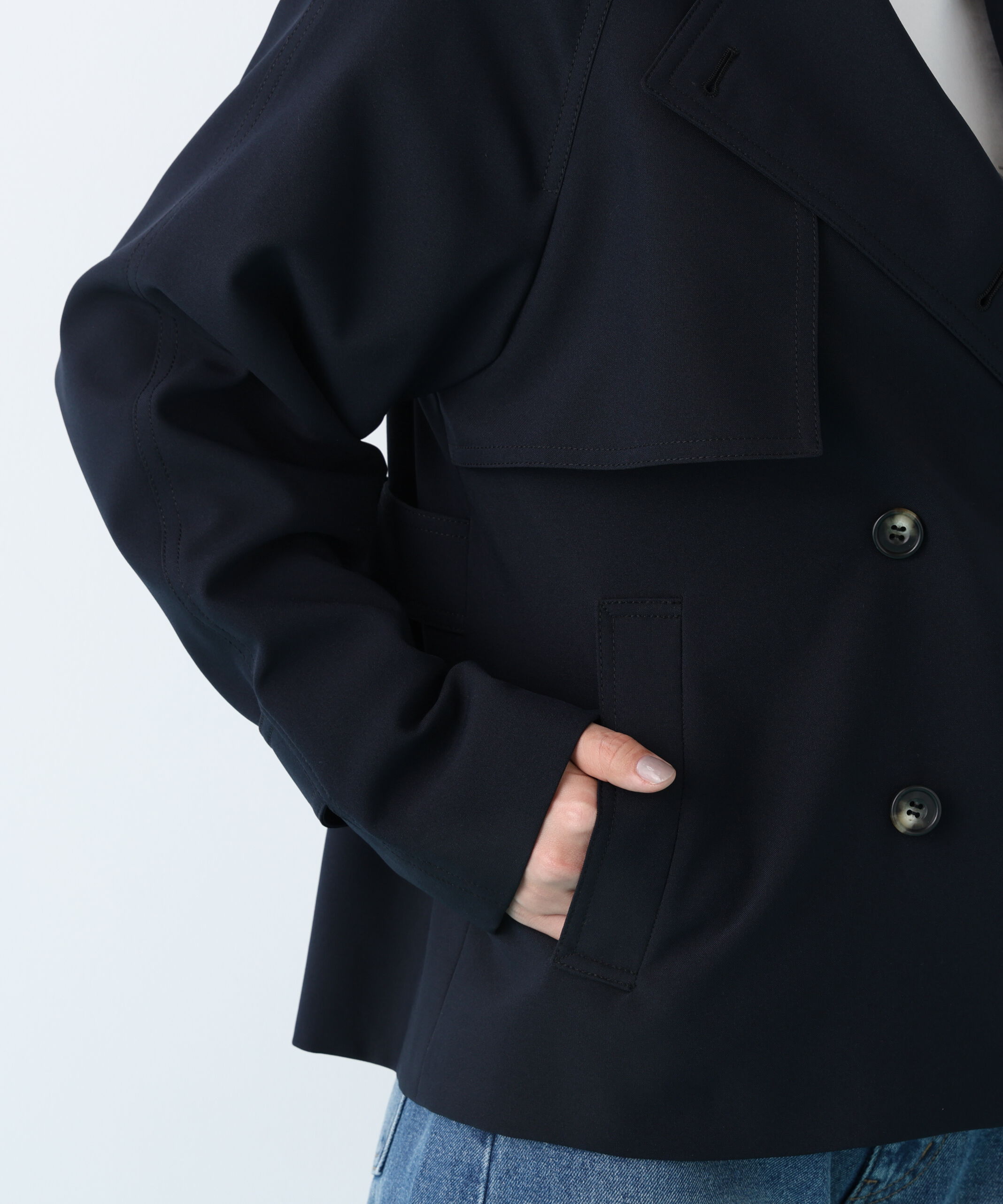  「ソフトオックスショートトレンチコート」|その他|