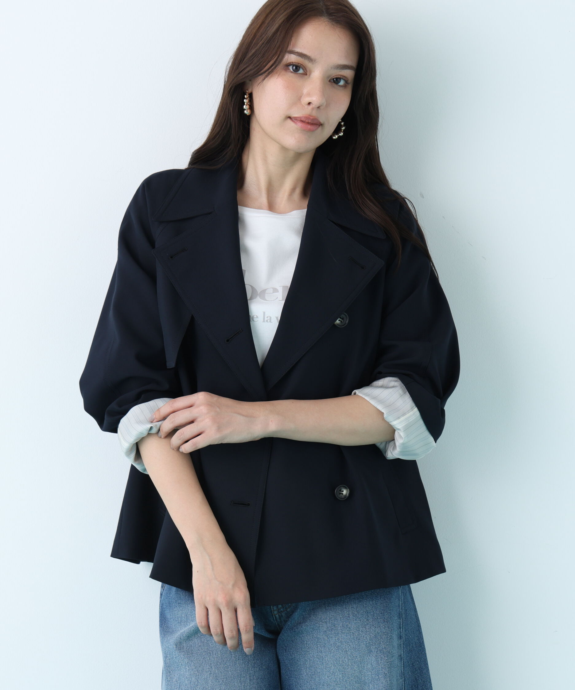  「ソフトオックスショートトレンチコート」|その他|