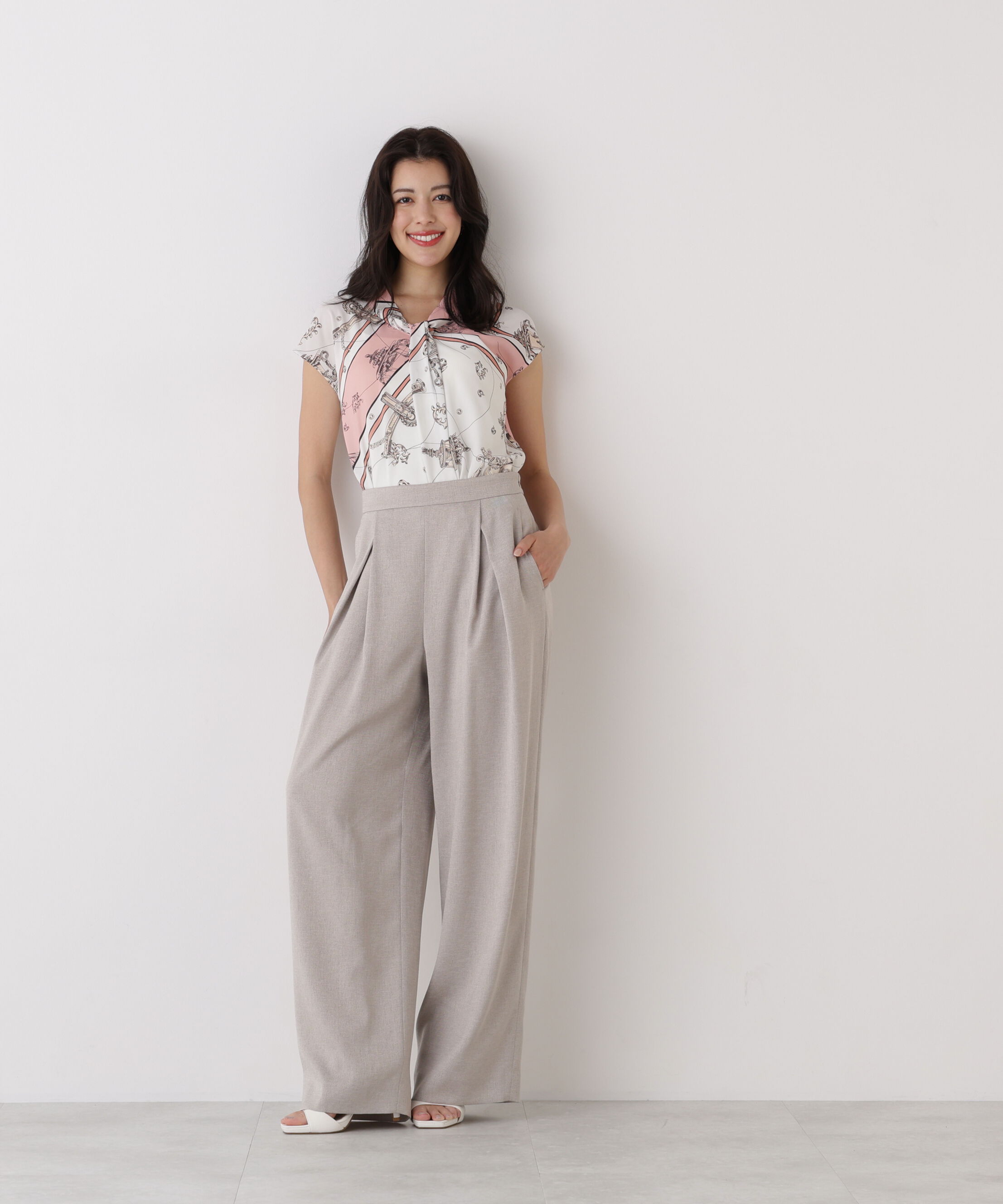  「スラブ調ウエストタックパンツ」|その他|