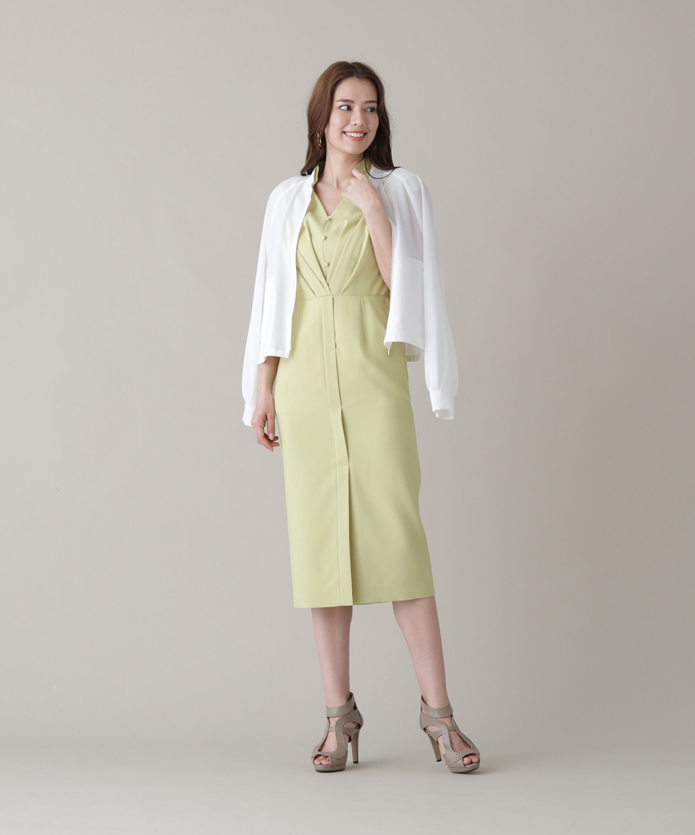  「［美香さん着用］シアーカラミショートブルゾン」|ブルゾン・スタジャン|