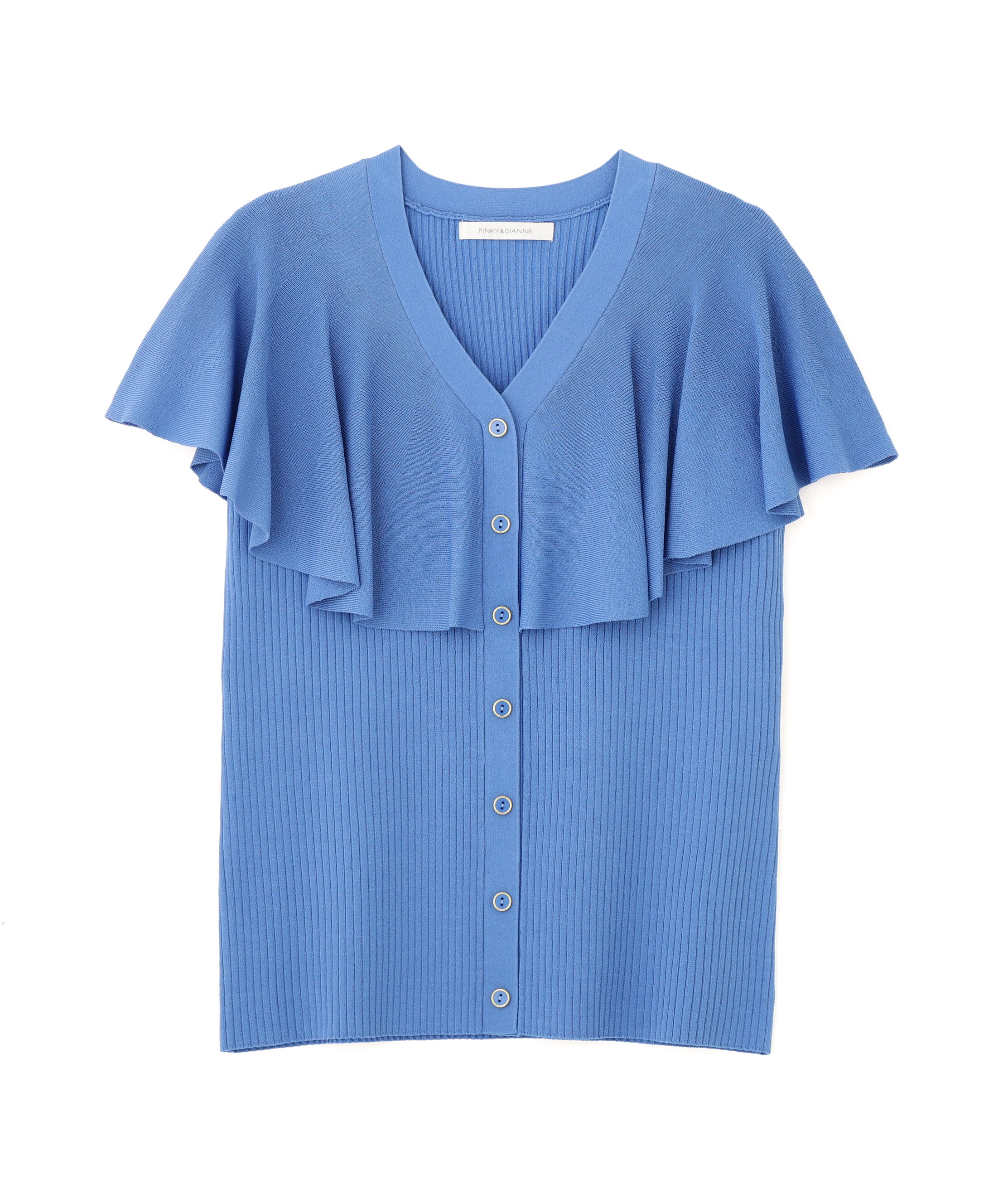  「Vネックケープニットプルオーバー」|ニット・セーター|