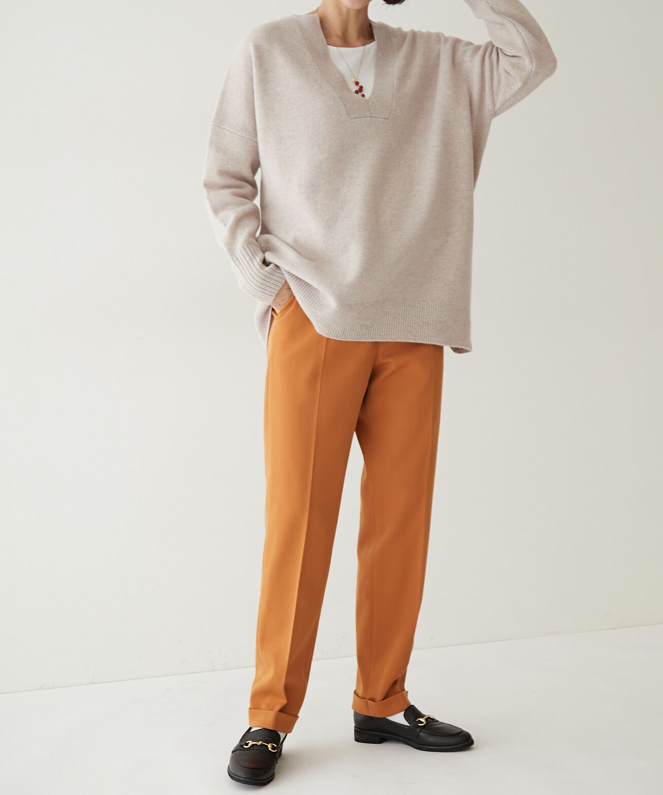  「◆ウールカラーテーパードパンツ」|その他|