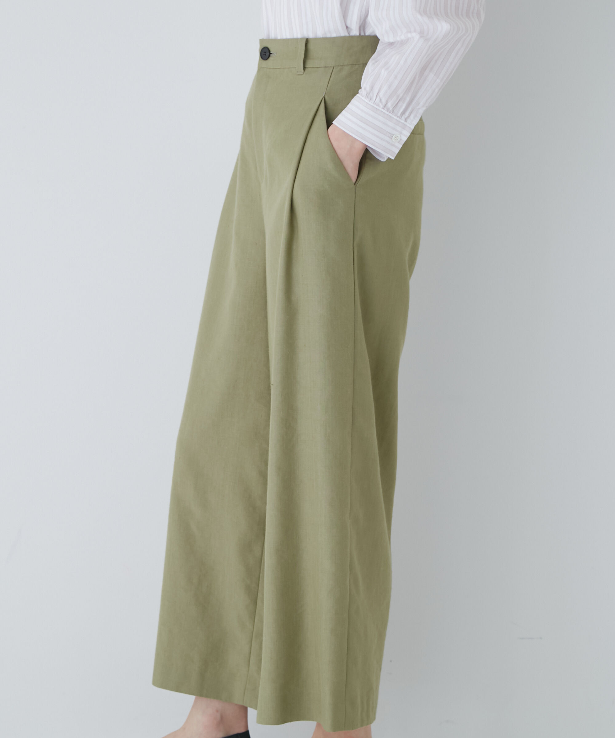  「◆ＰＥレーヨンリネンセミワイドパンツ」|その他|