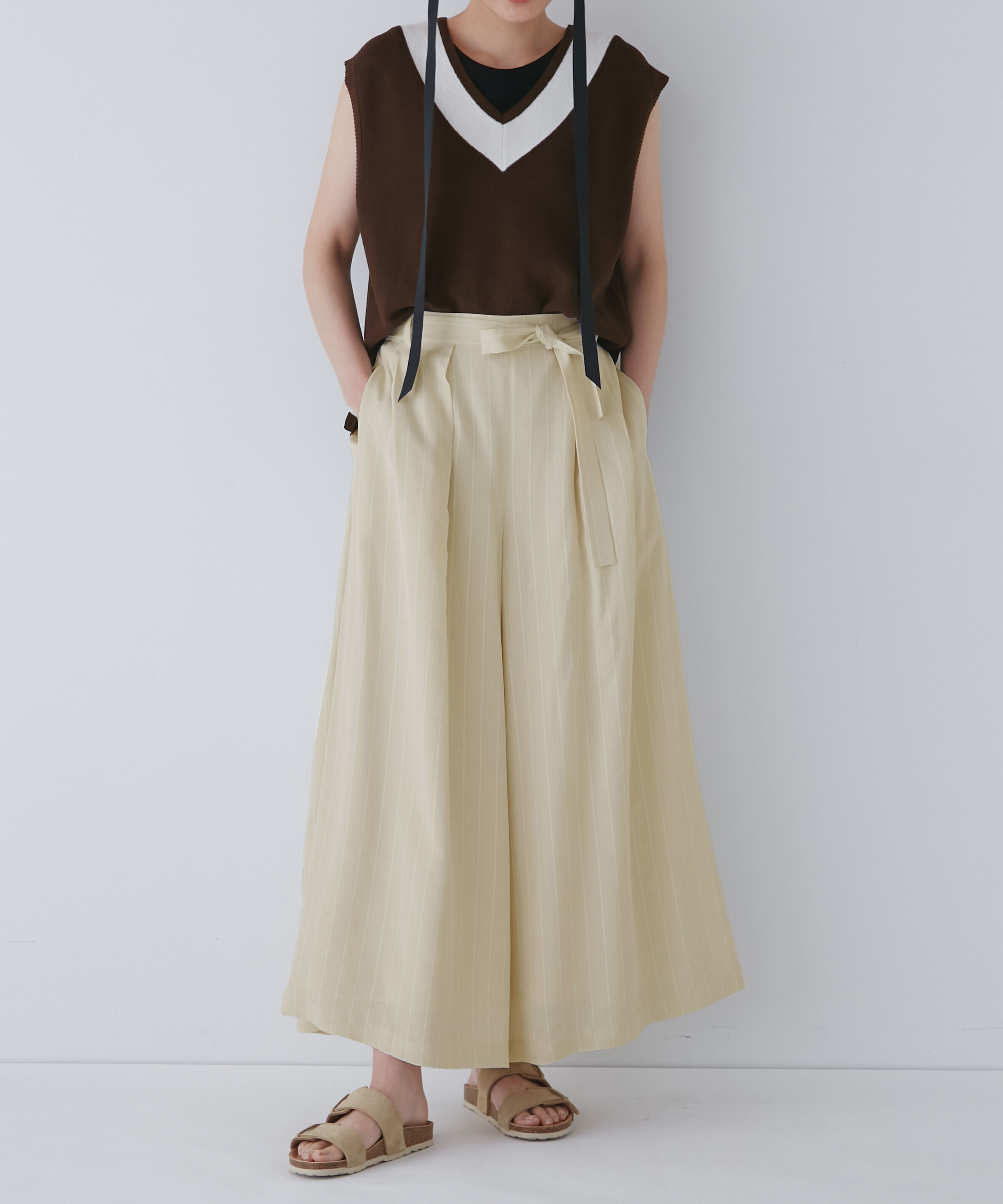  「◆ストライプスカーチョ」|スカート|