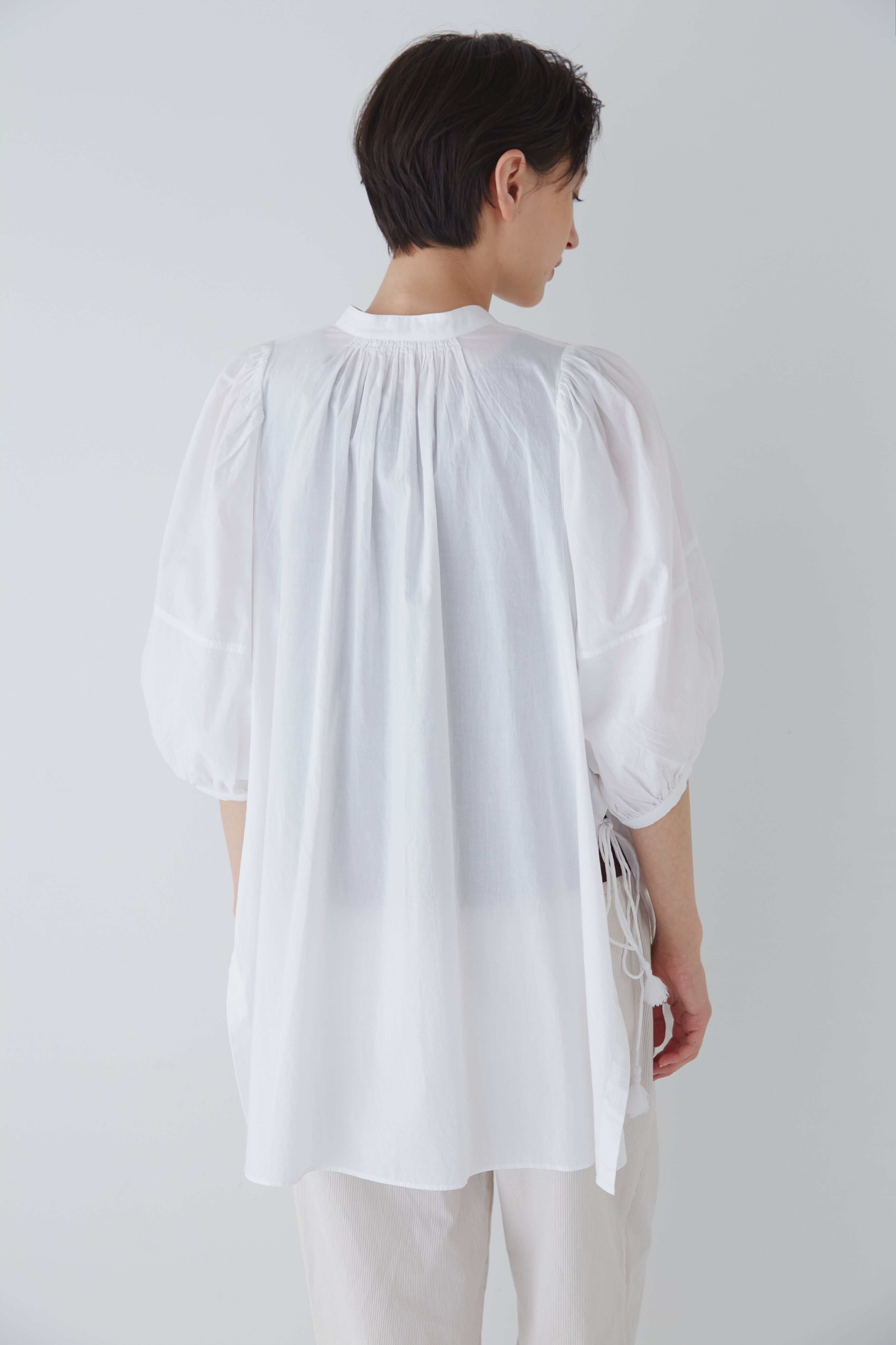  「◆フロントピンタックロングブラウス」|シャツ・ブラウス|